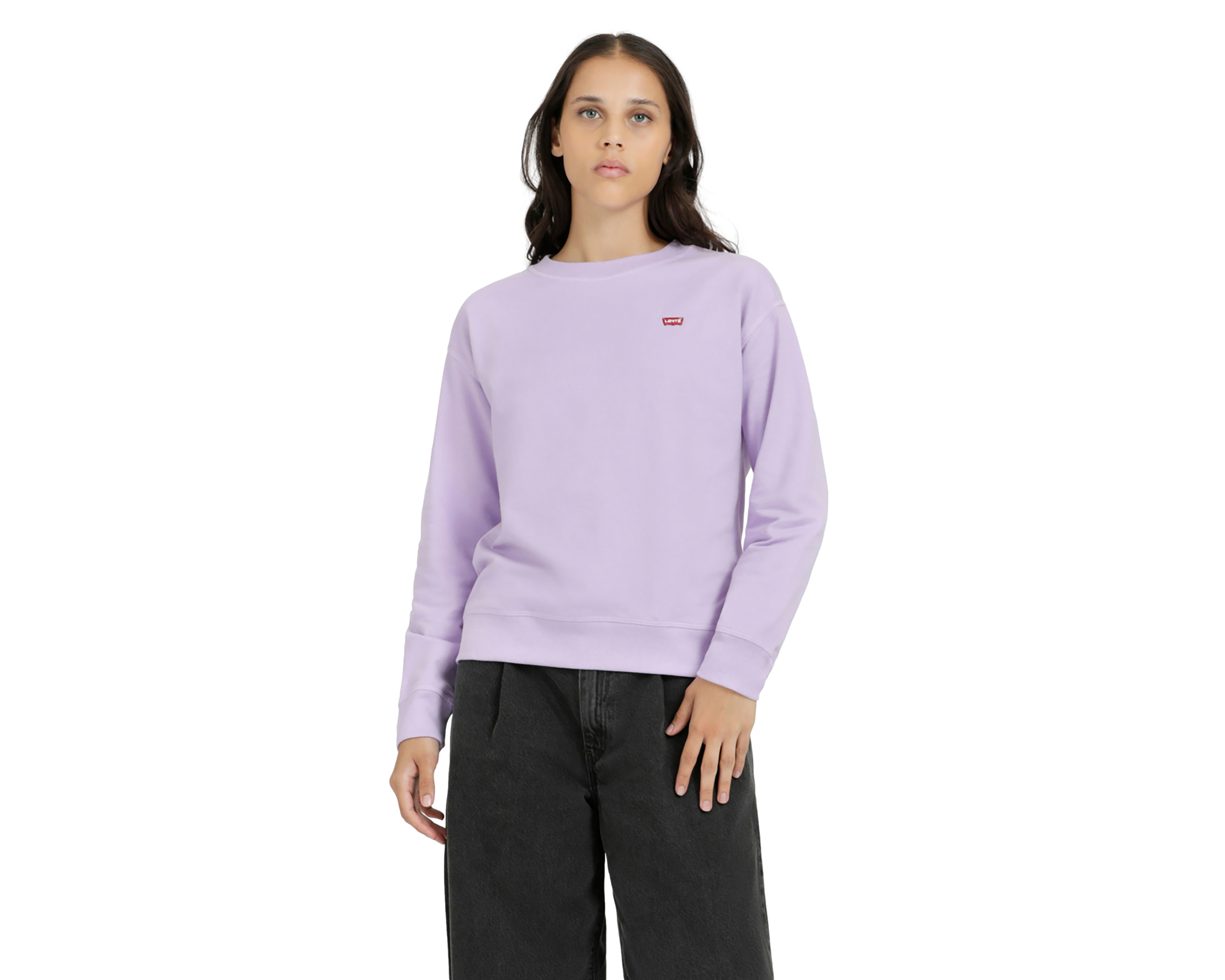 Foto 1 | Foto 1 | Sudadera Levi's Lila con Cuello Redondo