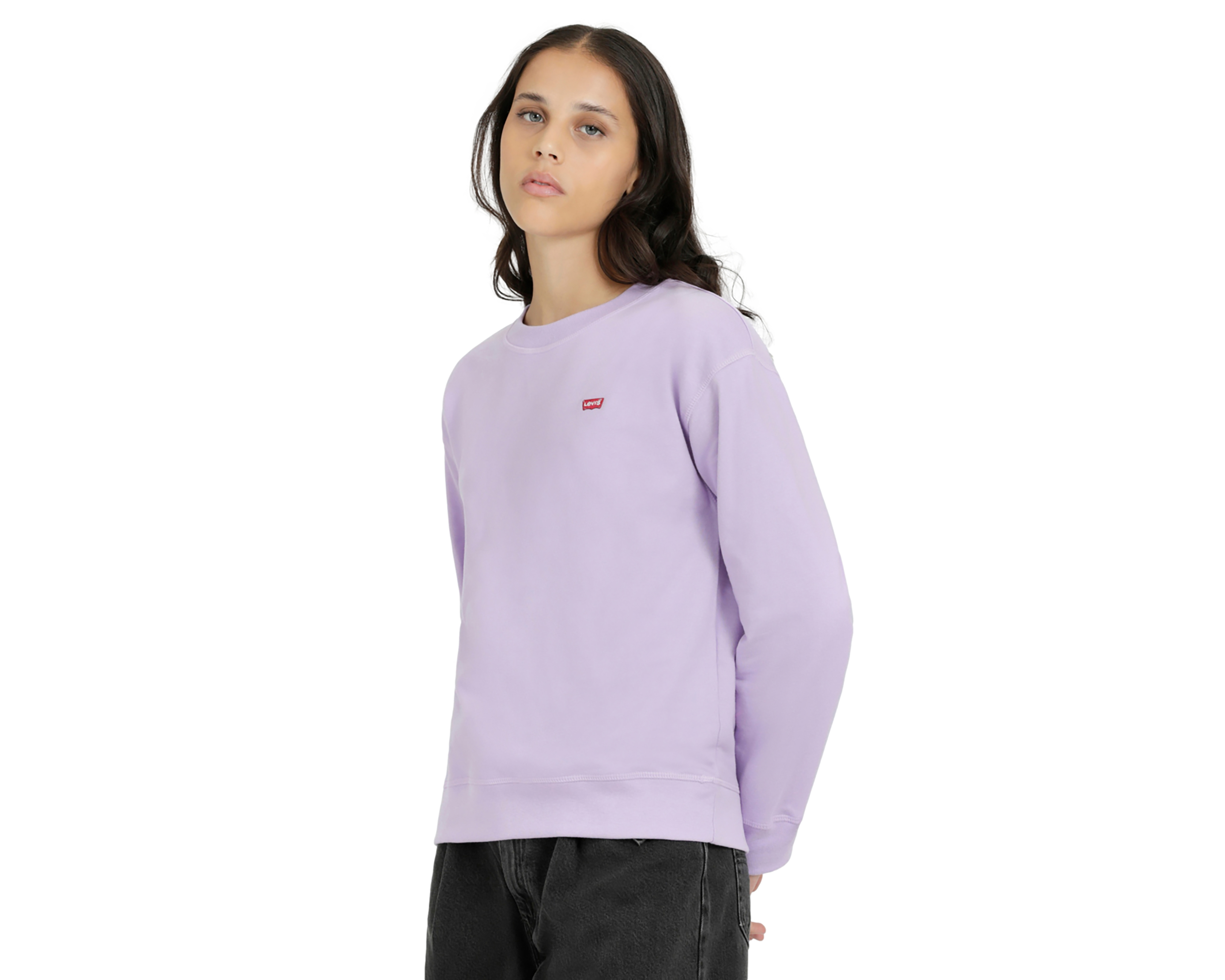 Foto 5 | Foto 5 | Sudadera Levi's Lila con Cuello Redondo