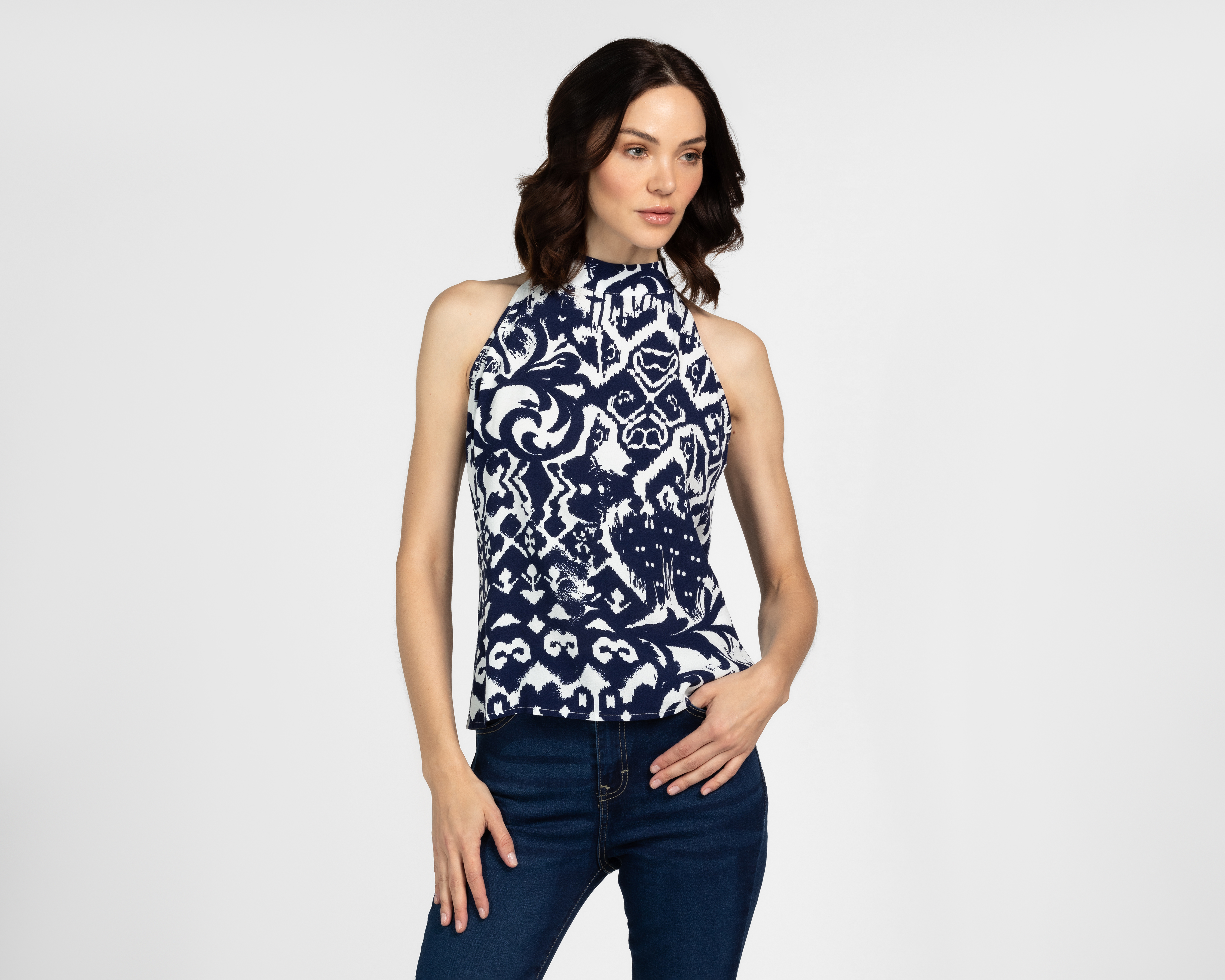 Blusa Jennifer Lopez Azul para Mujer