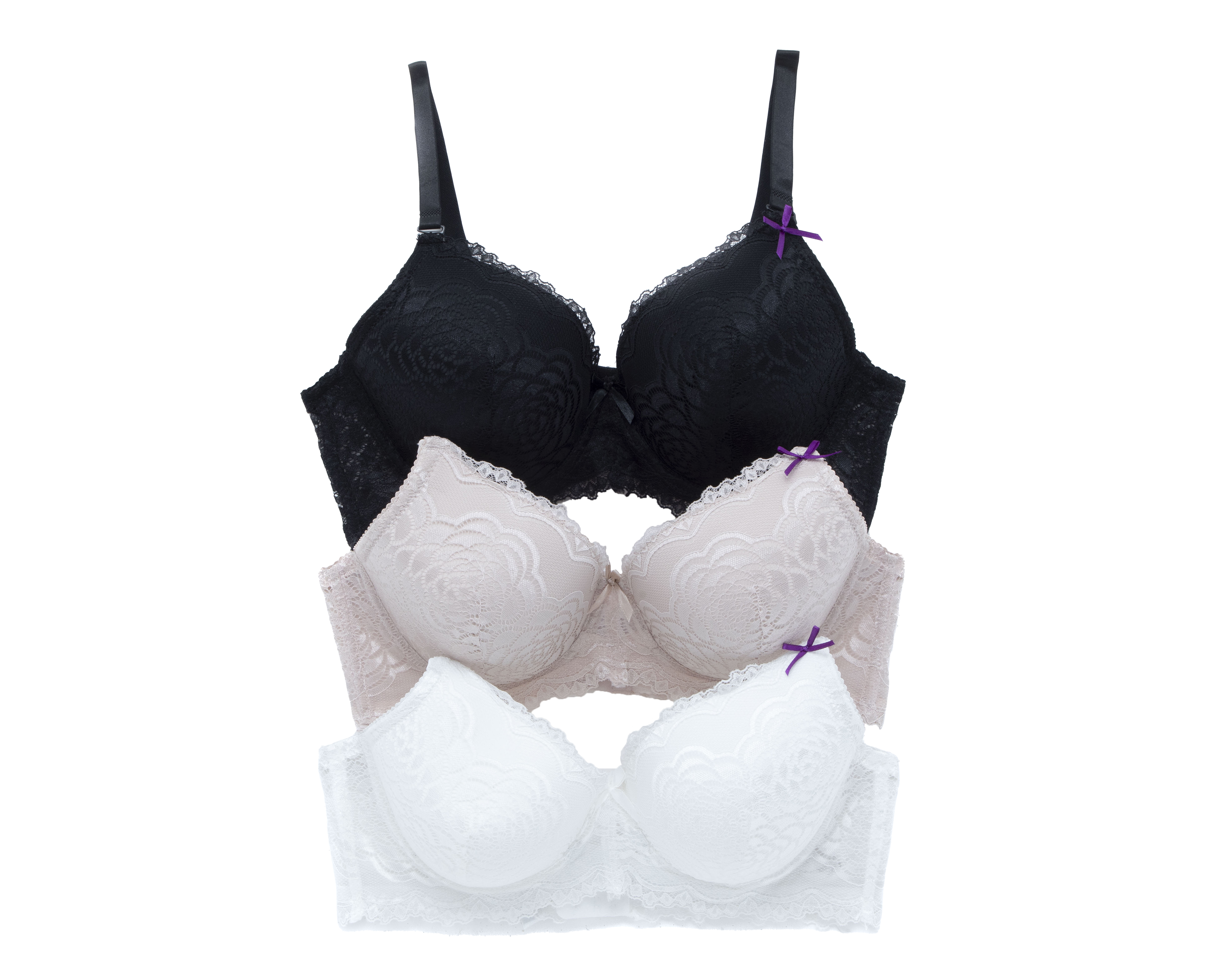 Foto 2 pulgar | Foto 1 | Brasier con Encaje Eva tu Estilo Íntimo Copa Completa 3 Piezas