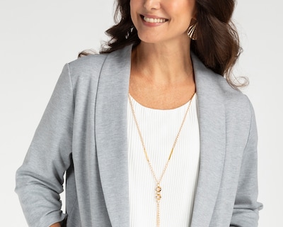 Foto 7 | Foto 7 | Saco Gris Lady Sun para Mujer