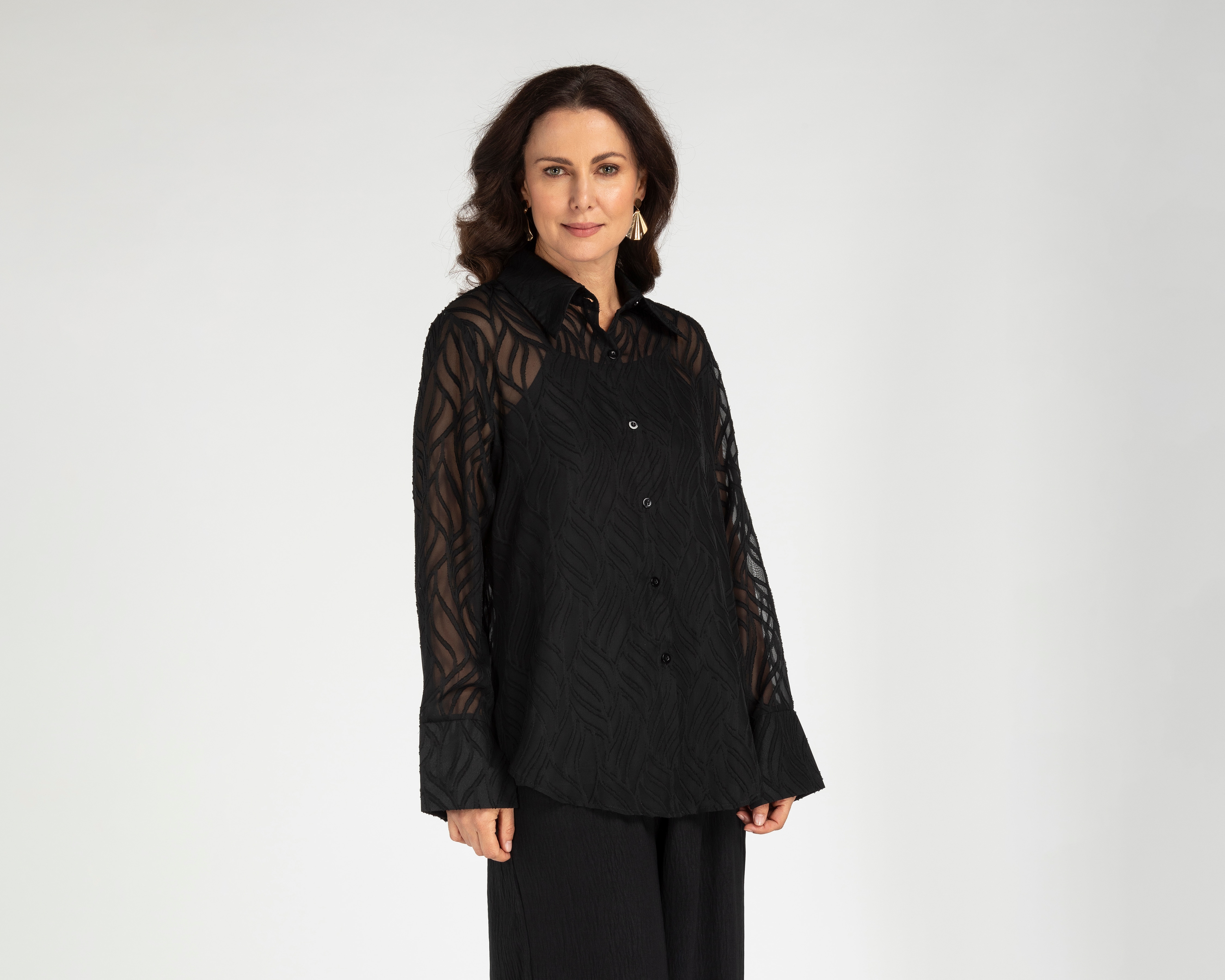 Blusa Sahara Negra para Mujer
