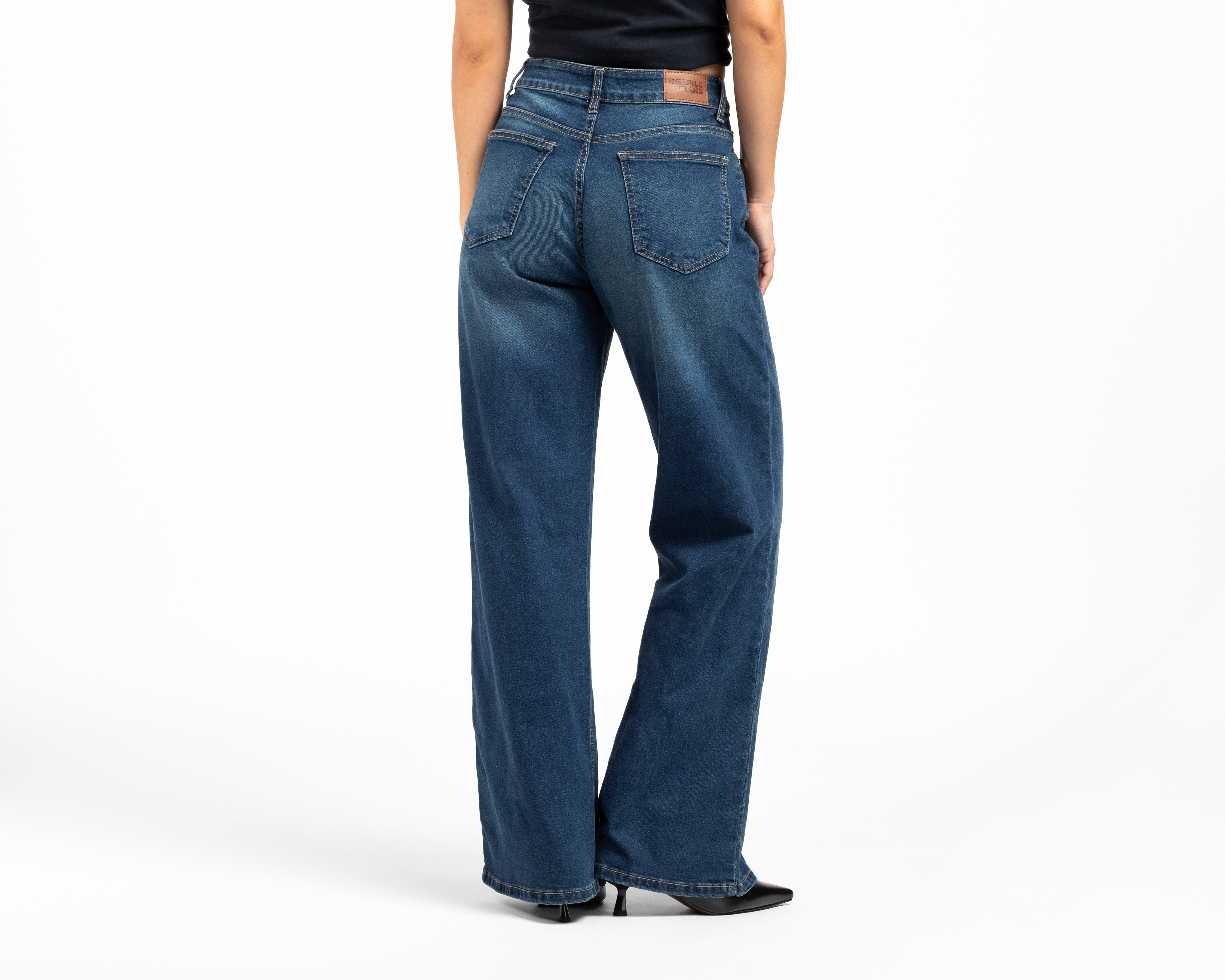 Foto 3 | Foto 3 | Jeans Wide Leg Refill para Mujer