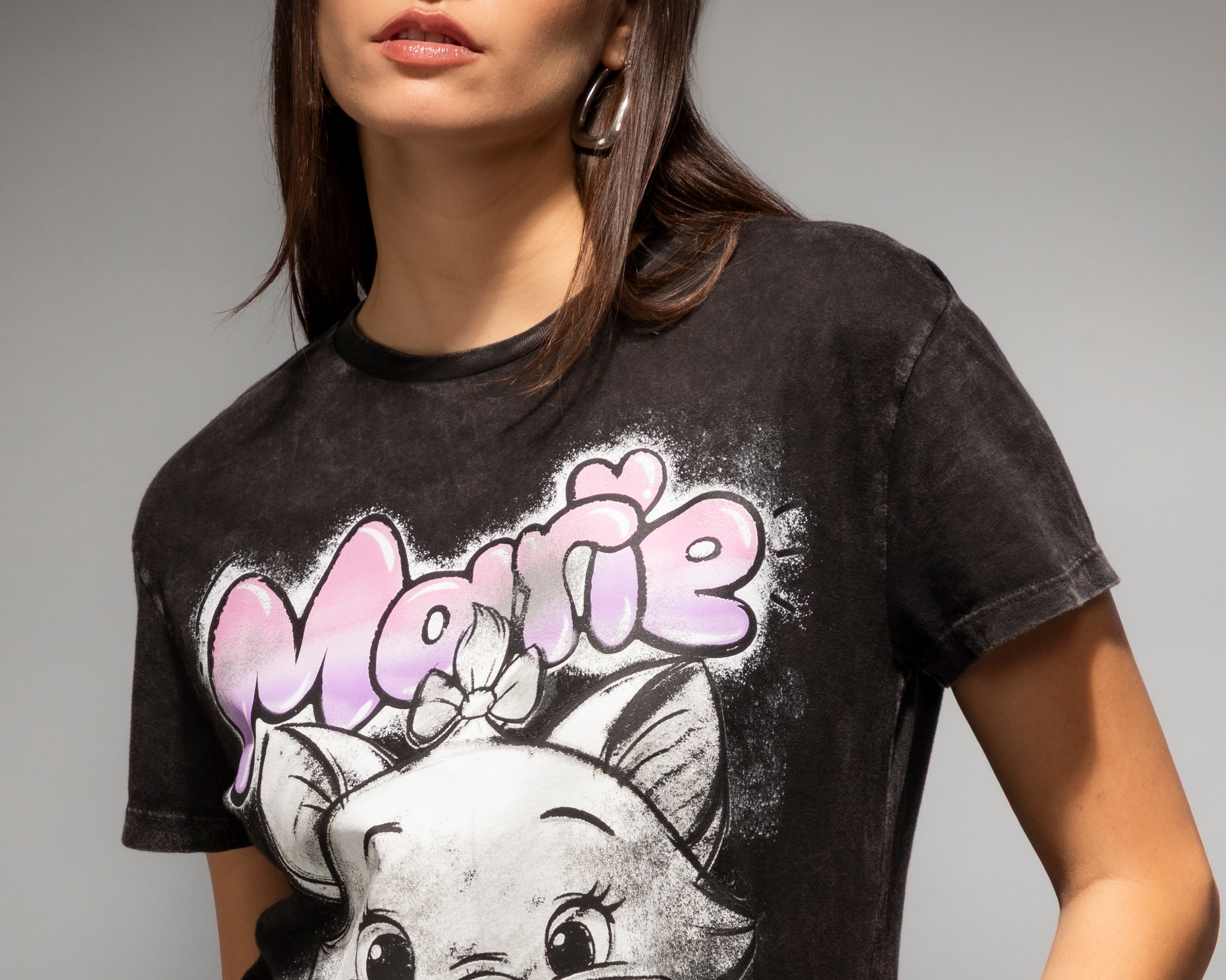 Foto 5 pulgar | Foto 4 | Playera Manga Corta Disney Aristogatos para Mujer