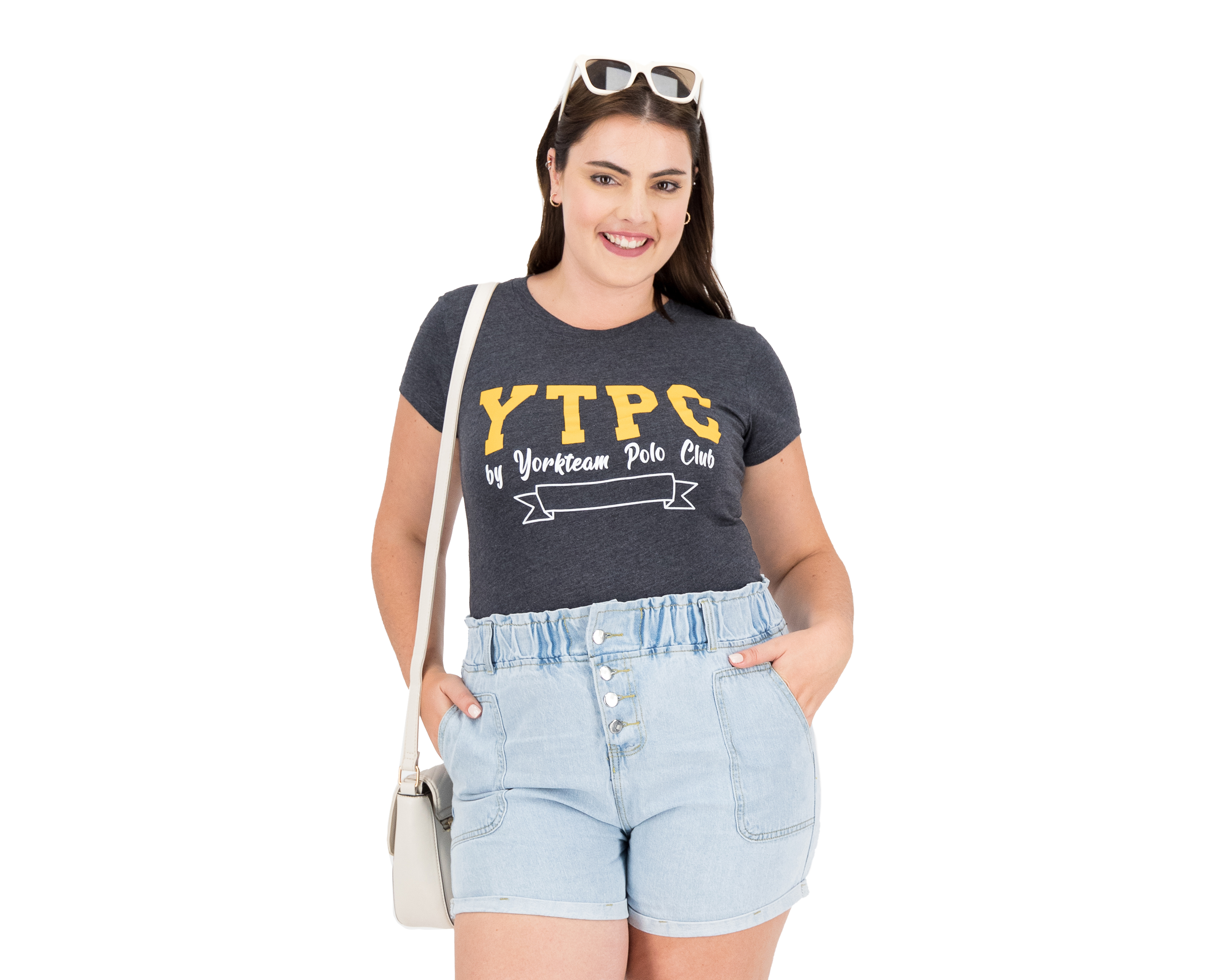 Foto 6 pulgar | Foto 5 | Playera York Team Polo Club Manga Corta Gris