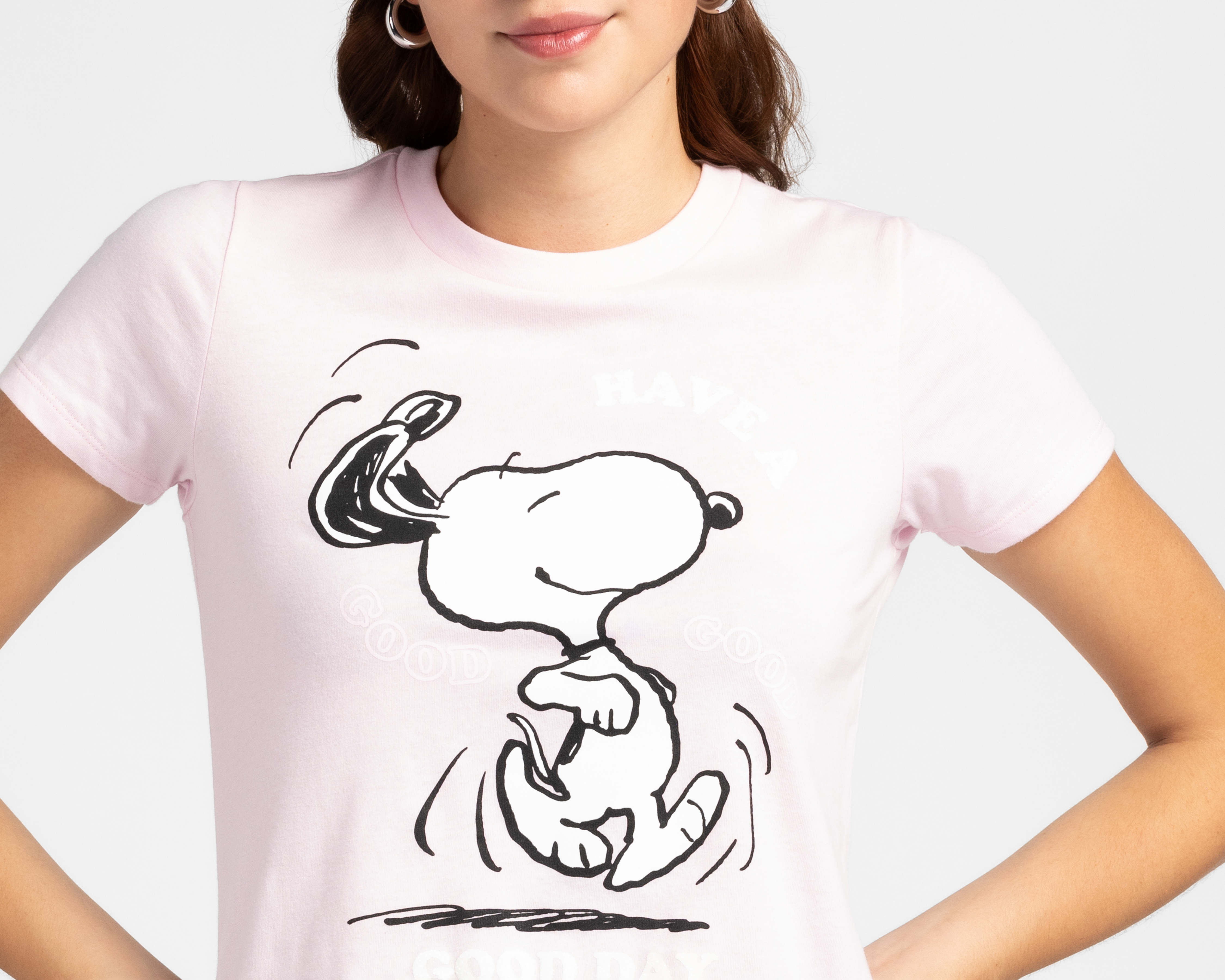 Foto 4 pulgar | Foto 3 | Playera Peanuts Manga Corta para Mujer