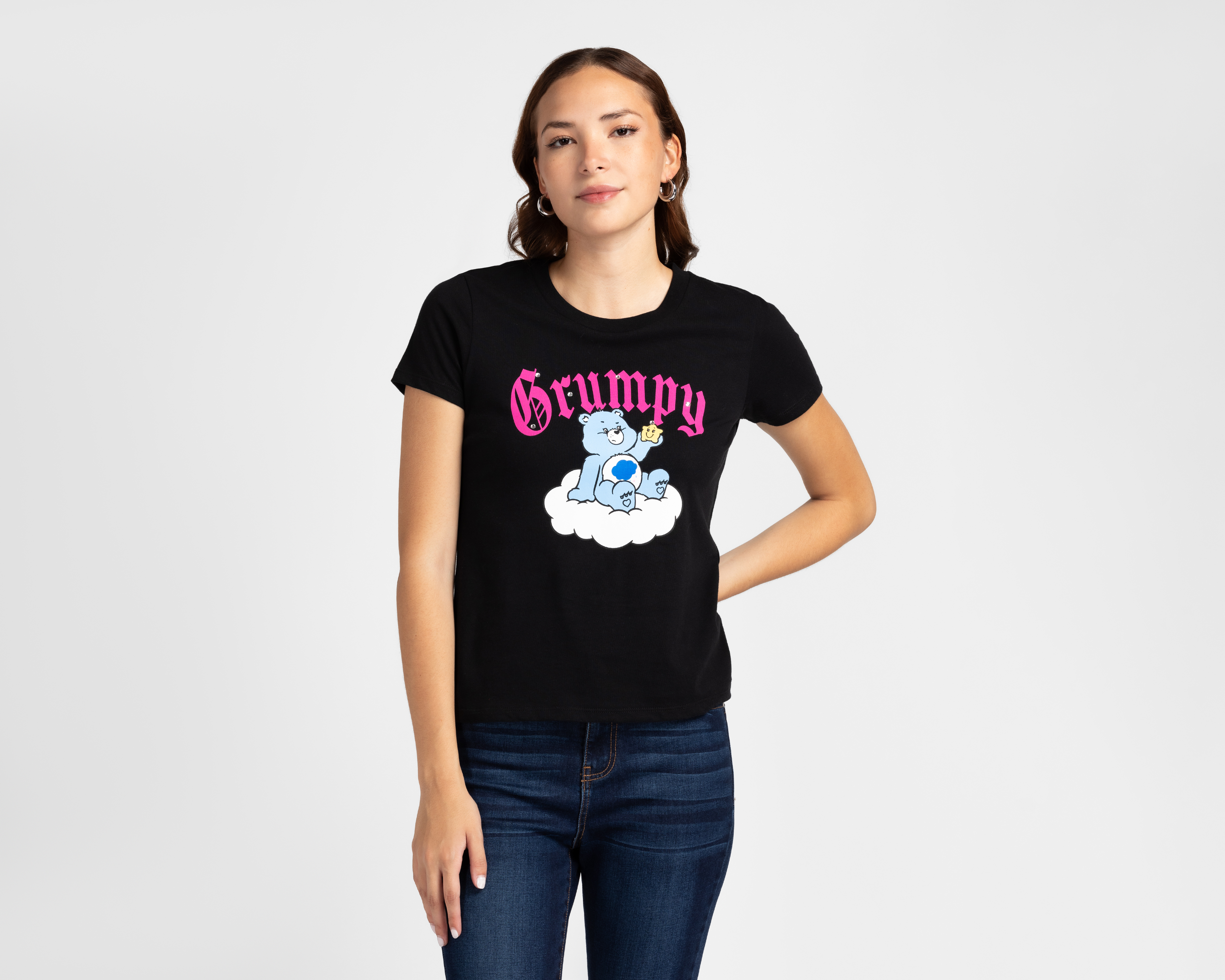 Foto 2 | Foto 2 | Playera Care Bears Negra para Mujer