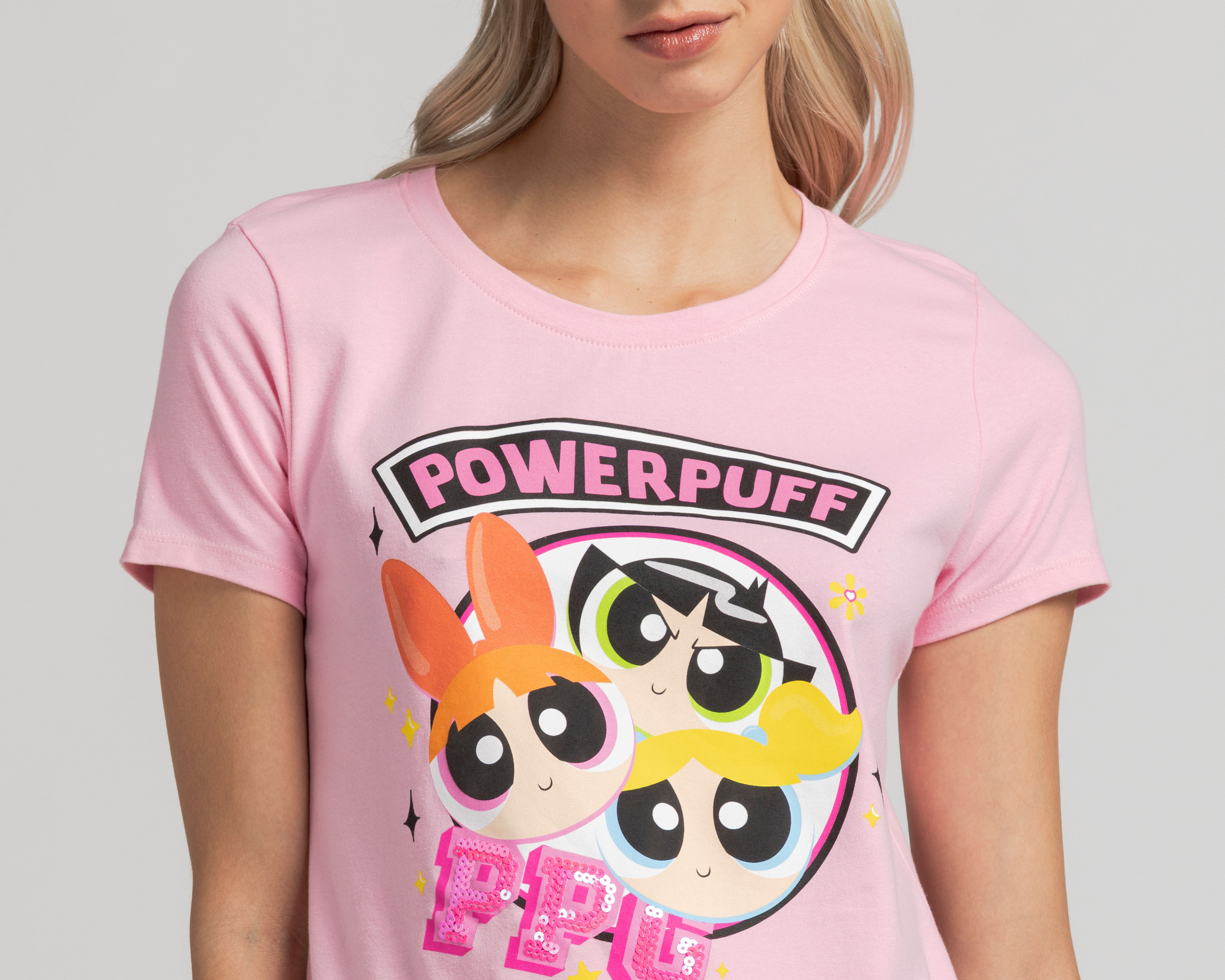 Foto 3 | Foto 3 | Playeras Las Chicas Superpoderosas Rosa para Mujer
