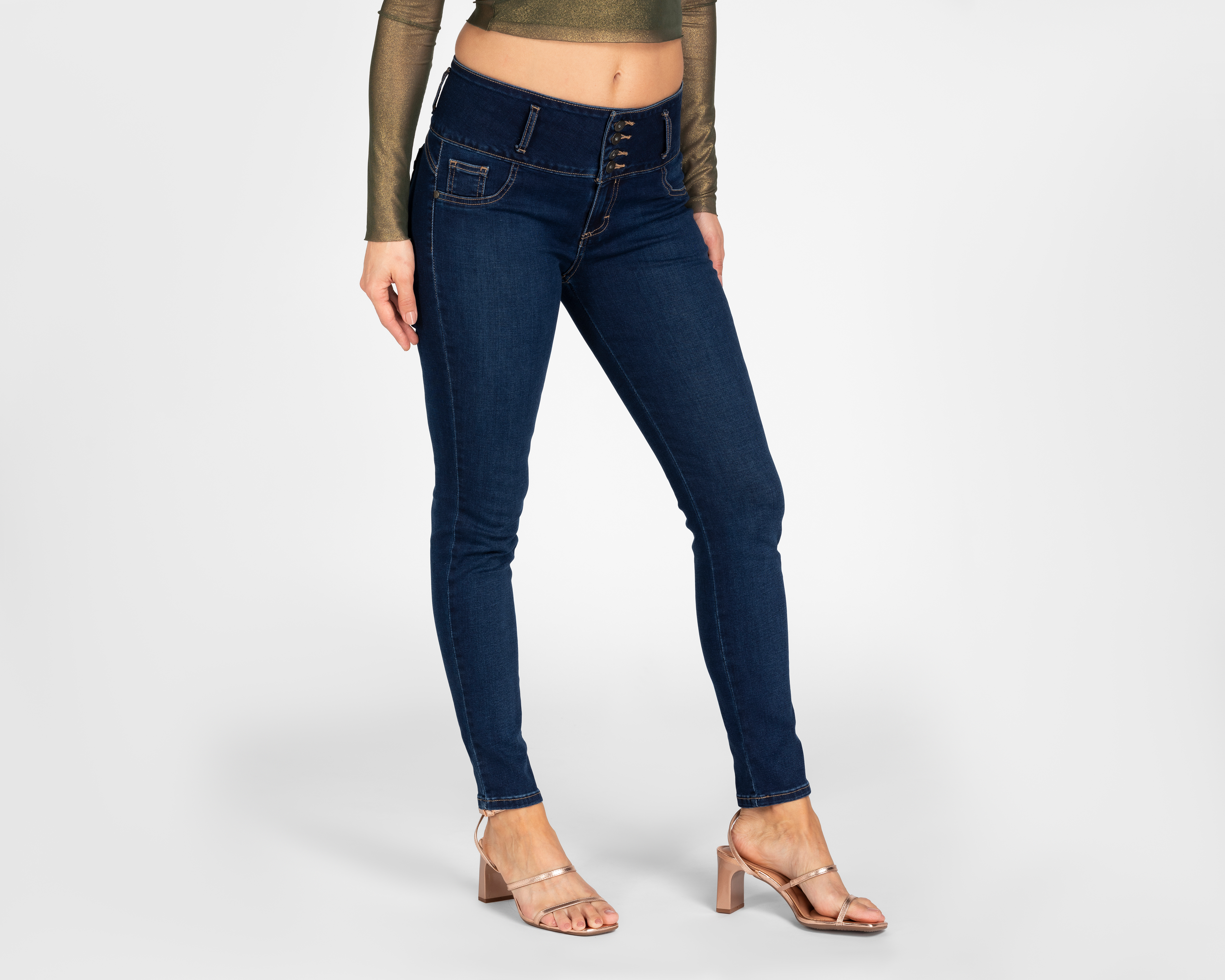 Foto 2 pulgar | Foto 1 | Jeans Skinny Lee para Mujer