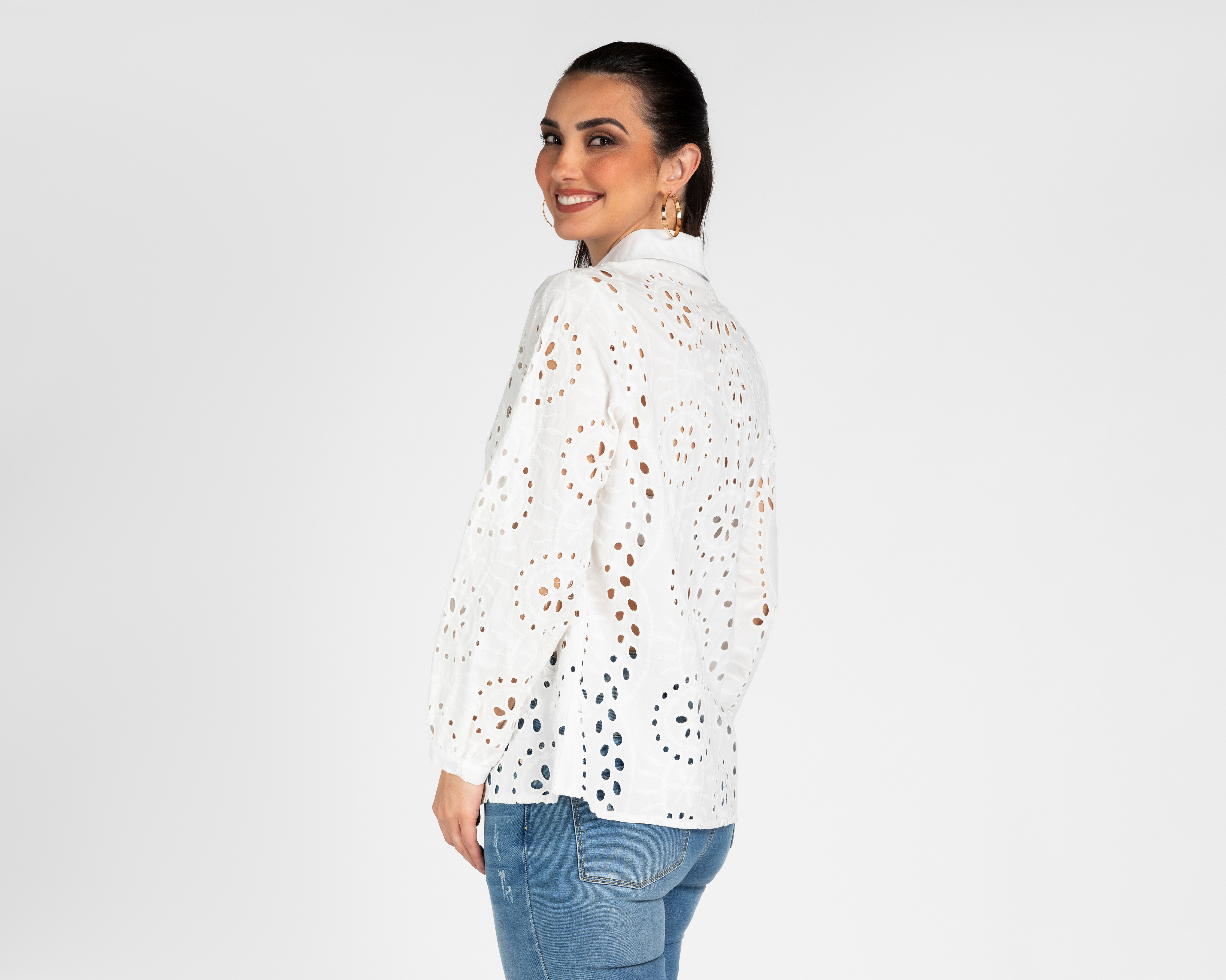 Foto 3 | Foto 3 | Blusa Lady Sun con Corte Láser para Mujer