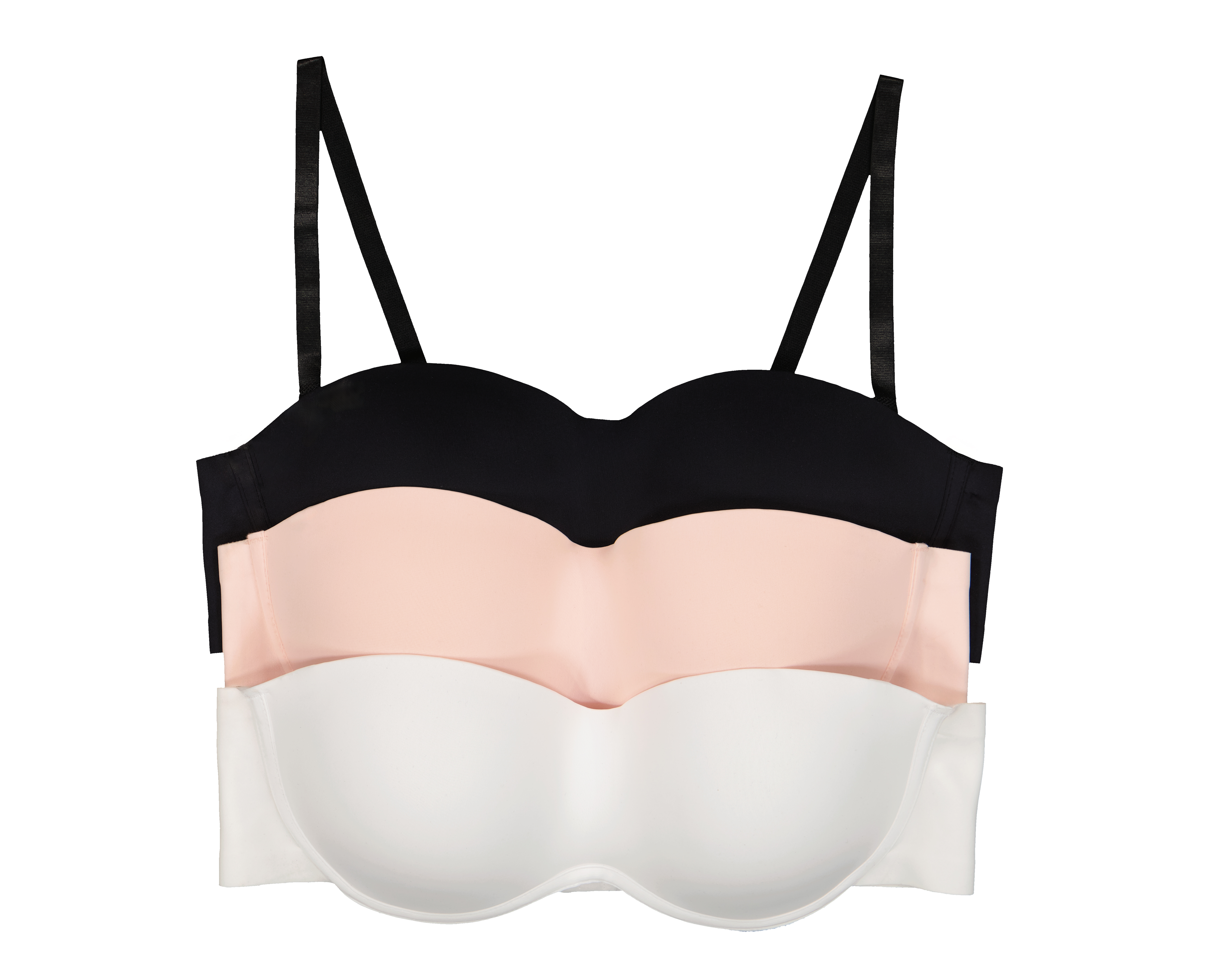 Brasier Strapless Beauty Secret Media Copa 3 Pack