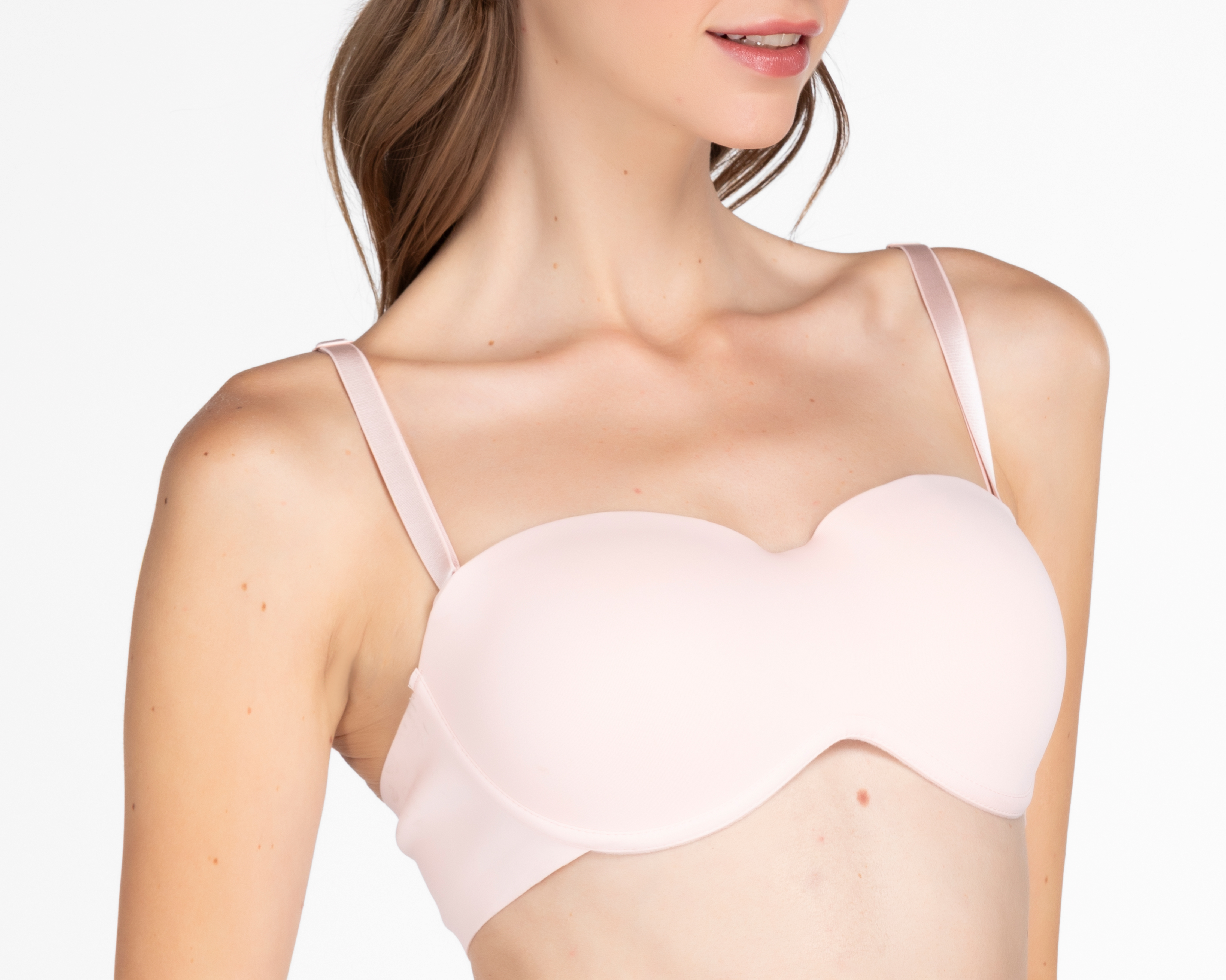 Foto 4 | Foto 4 | Brasier Strapless Beauty Secret Media Copa 3 Pack