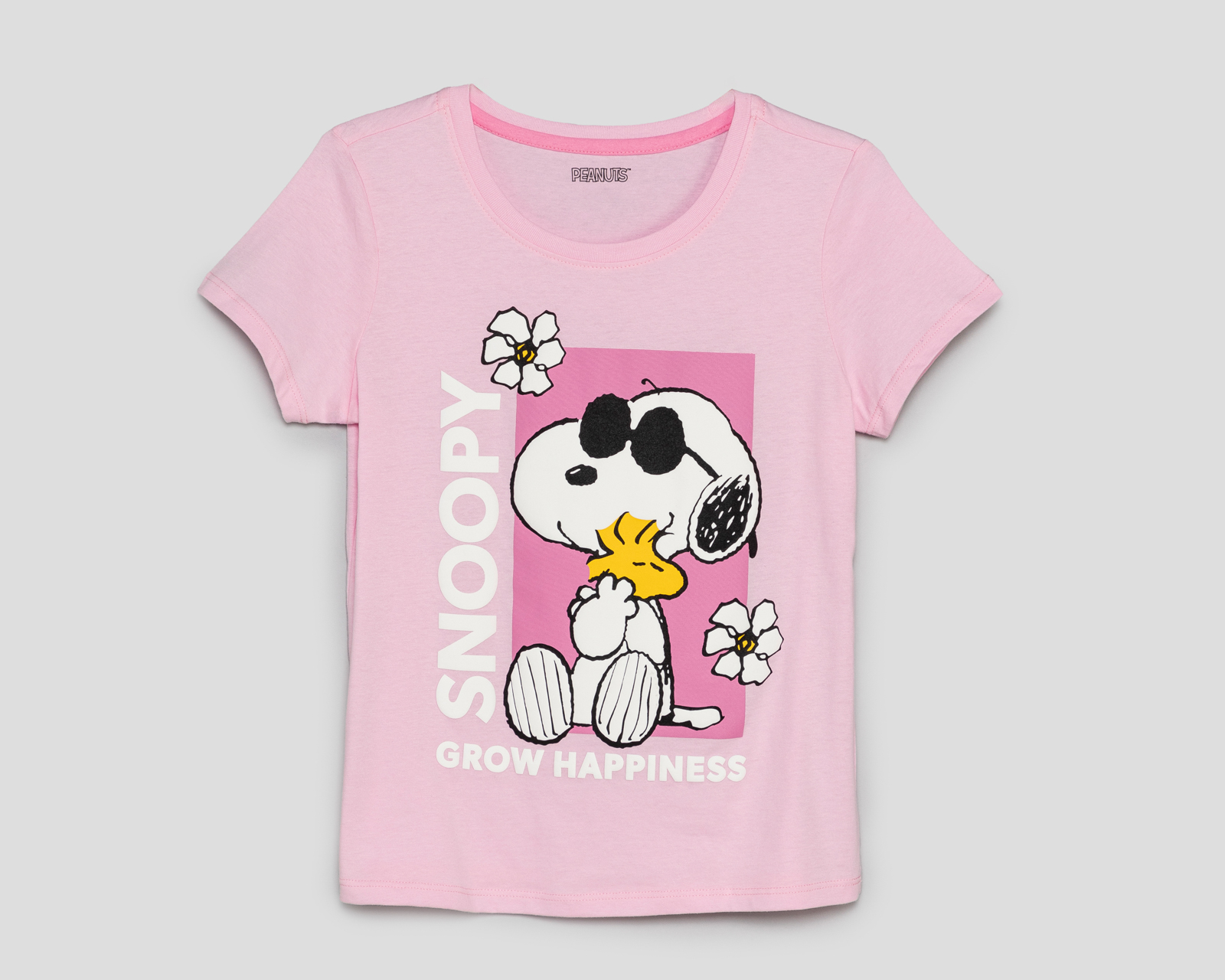 Playera Peanuts Manga Corta Juvenil