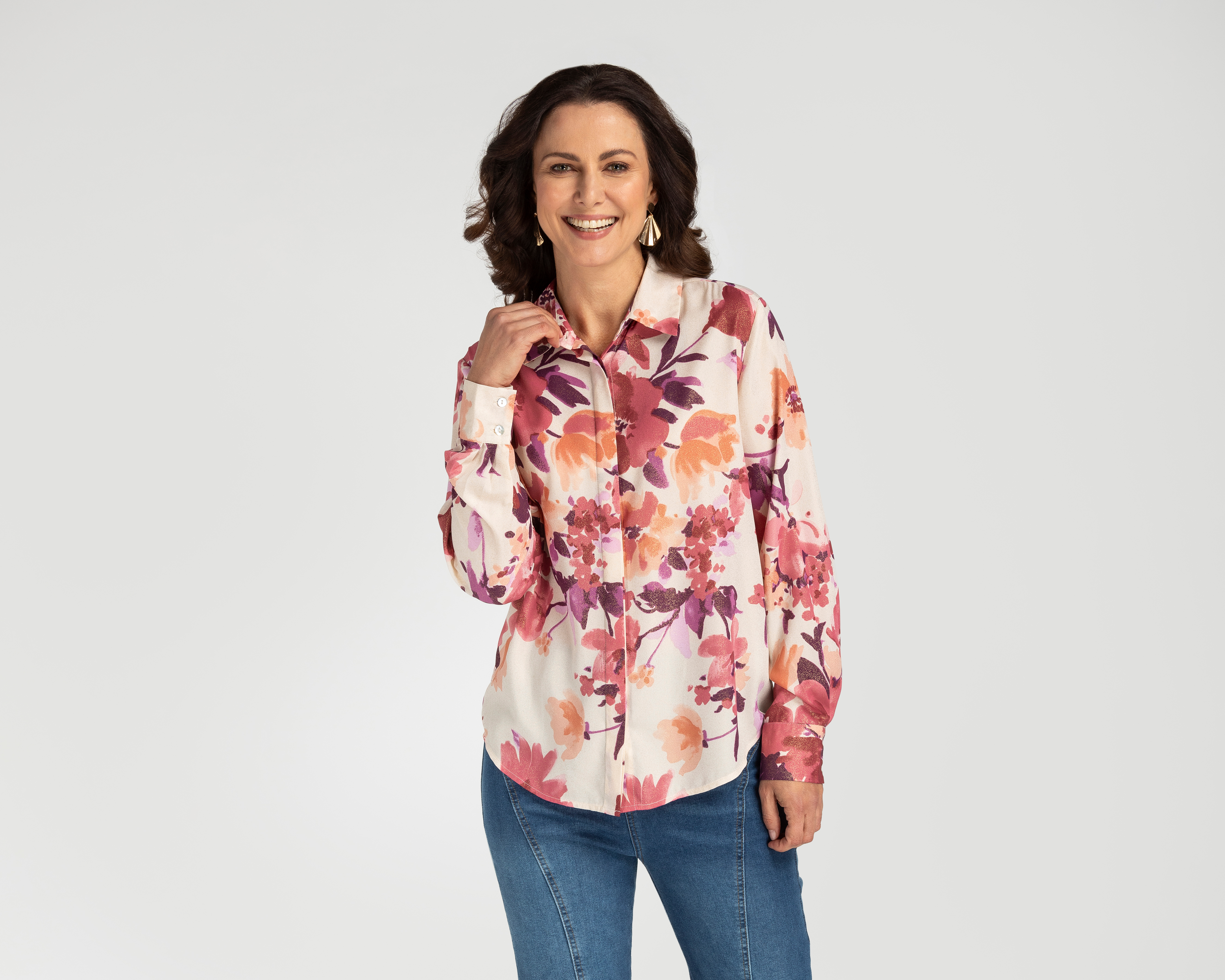 Foto 2 pulgar | Foto 1 | Blusa Sahara con Estampado floral para Mujer