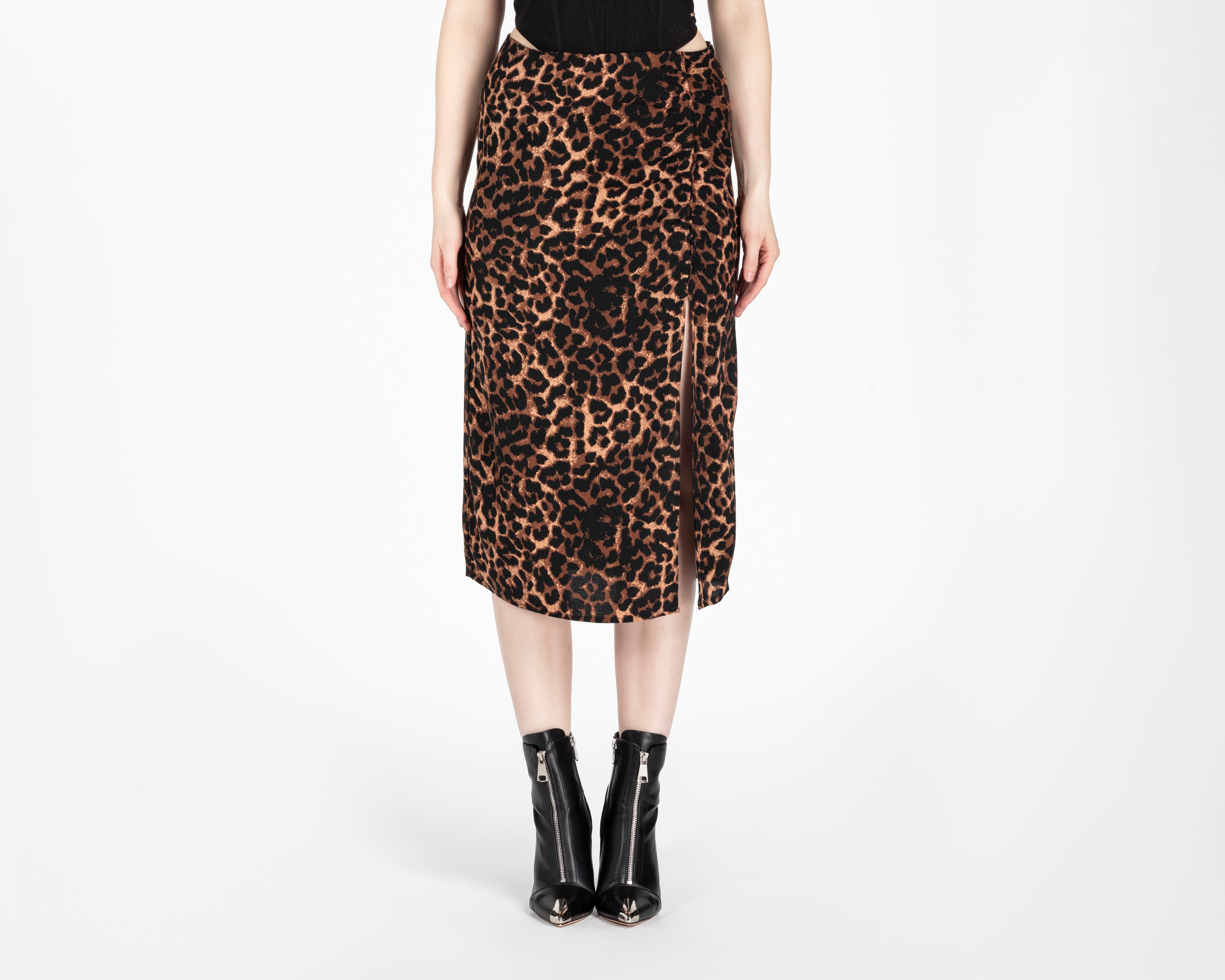Falda Midi Bebe Animal Print para Mujer