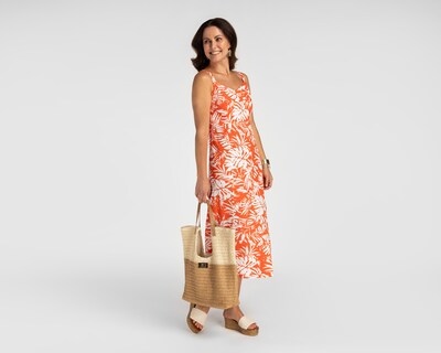Foto 2 | Foto 2 | Vestido de Playa Lady Sun Midi Anaranjado