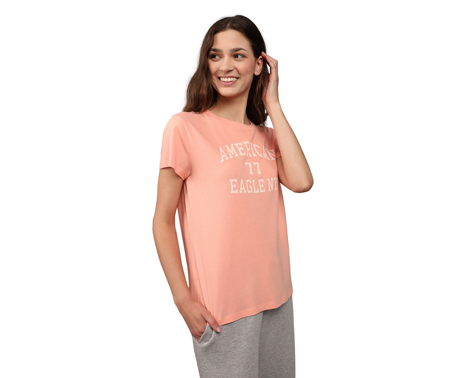 Playera American Eagle Manga Corta Juvenil