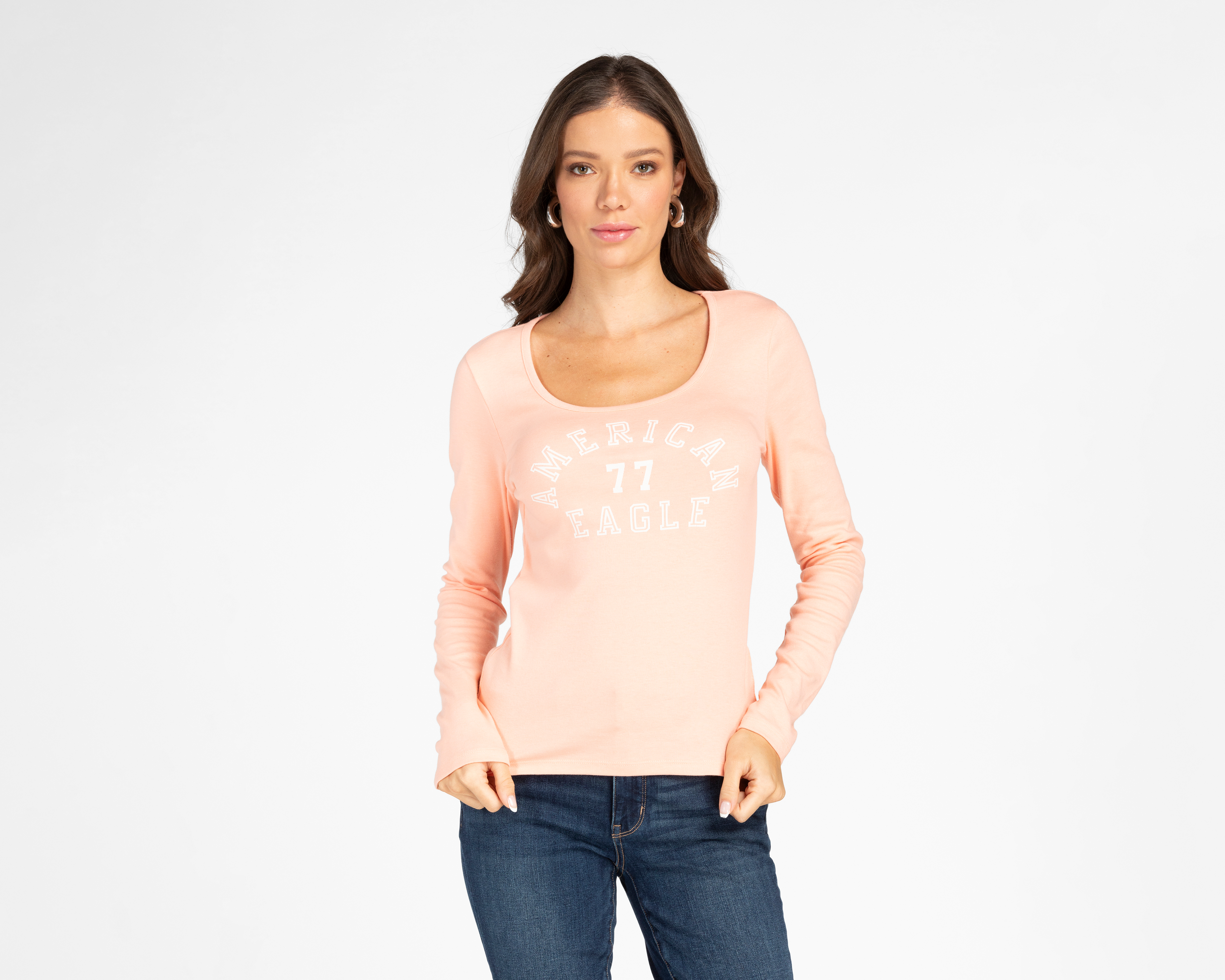 Playera Manga Larga American Eagle para Mujer