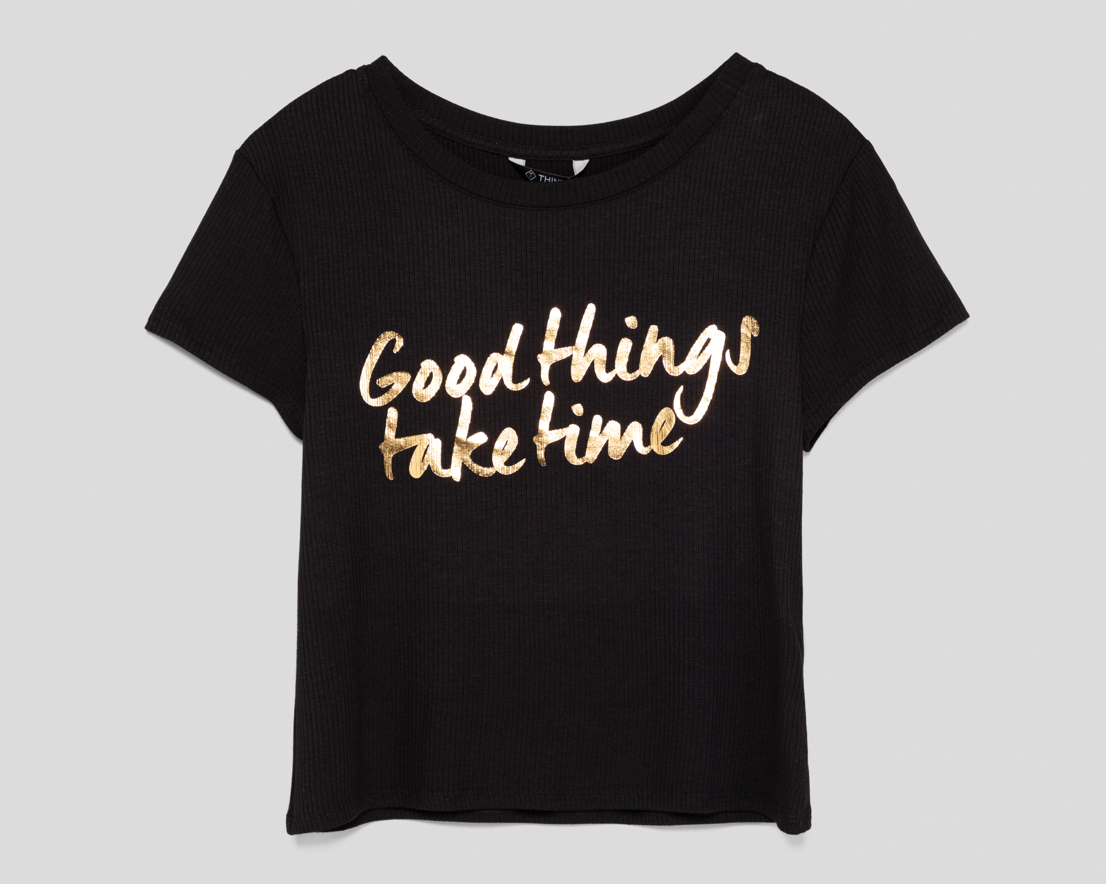 Foto 2 pulgar | Foto 1 | Playera Thinner Manga Corta para Mujer