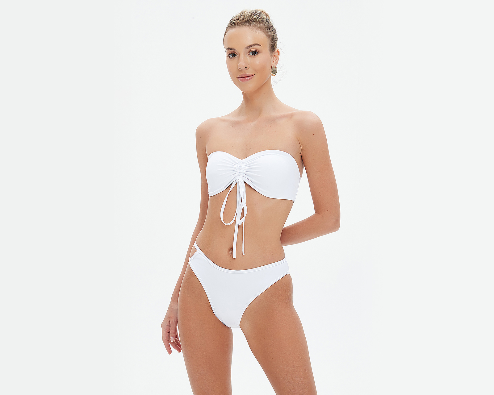 Foto 2 pulgar | Foto 1 | Bikini Eva tu Estilo Íntimo Blanco para Mujer