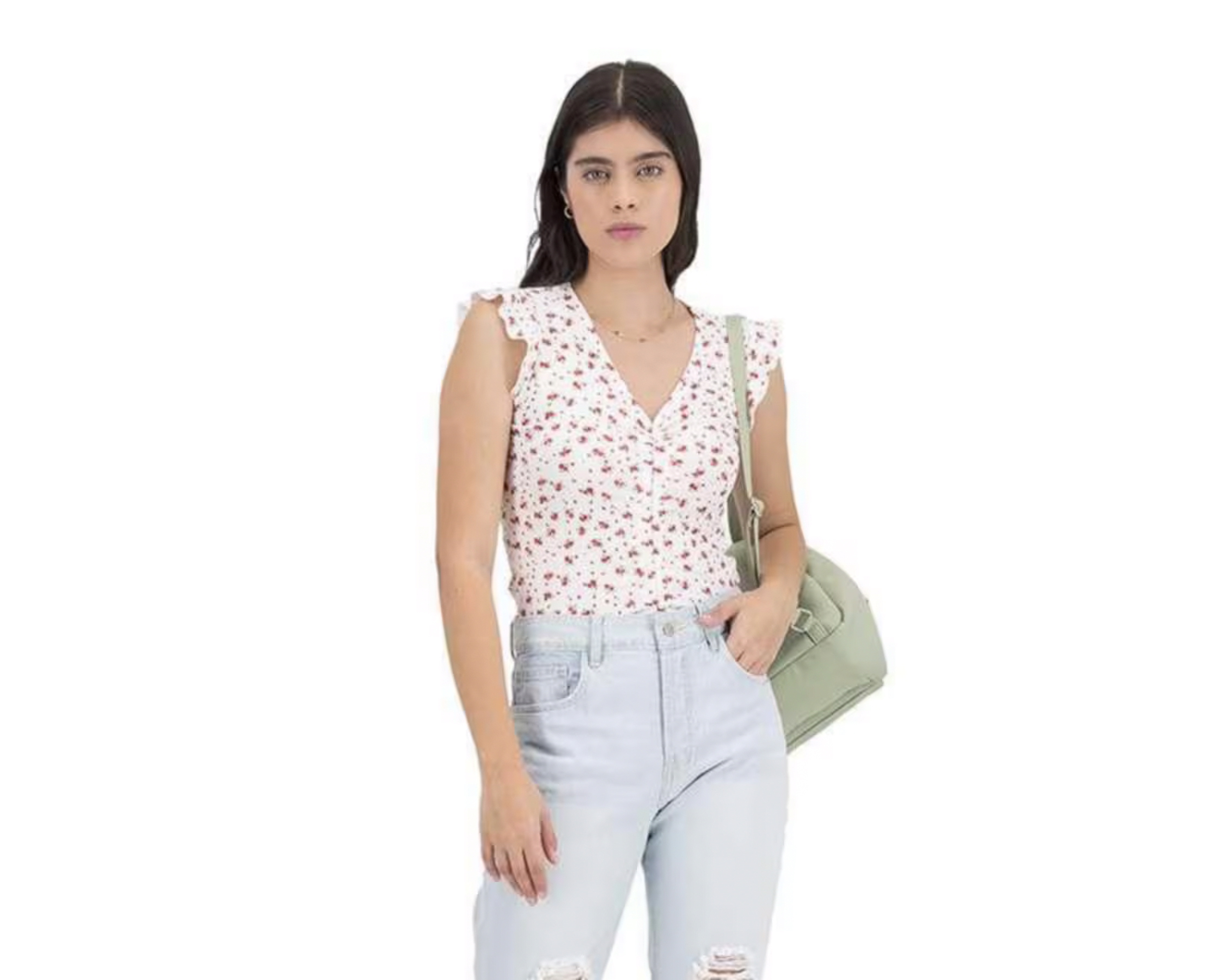 Foto 2 pulgar | Foto 1 | Playera 18 Forever Blanca Cuello V