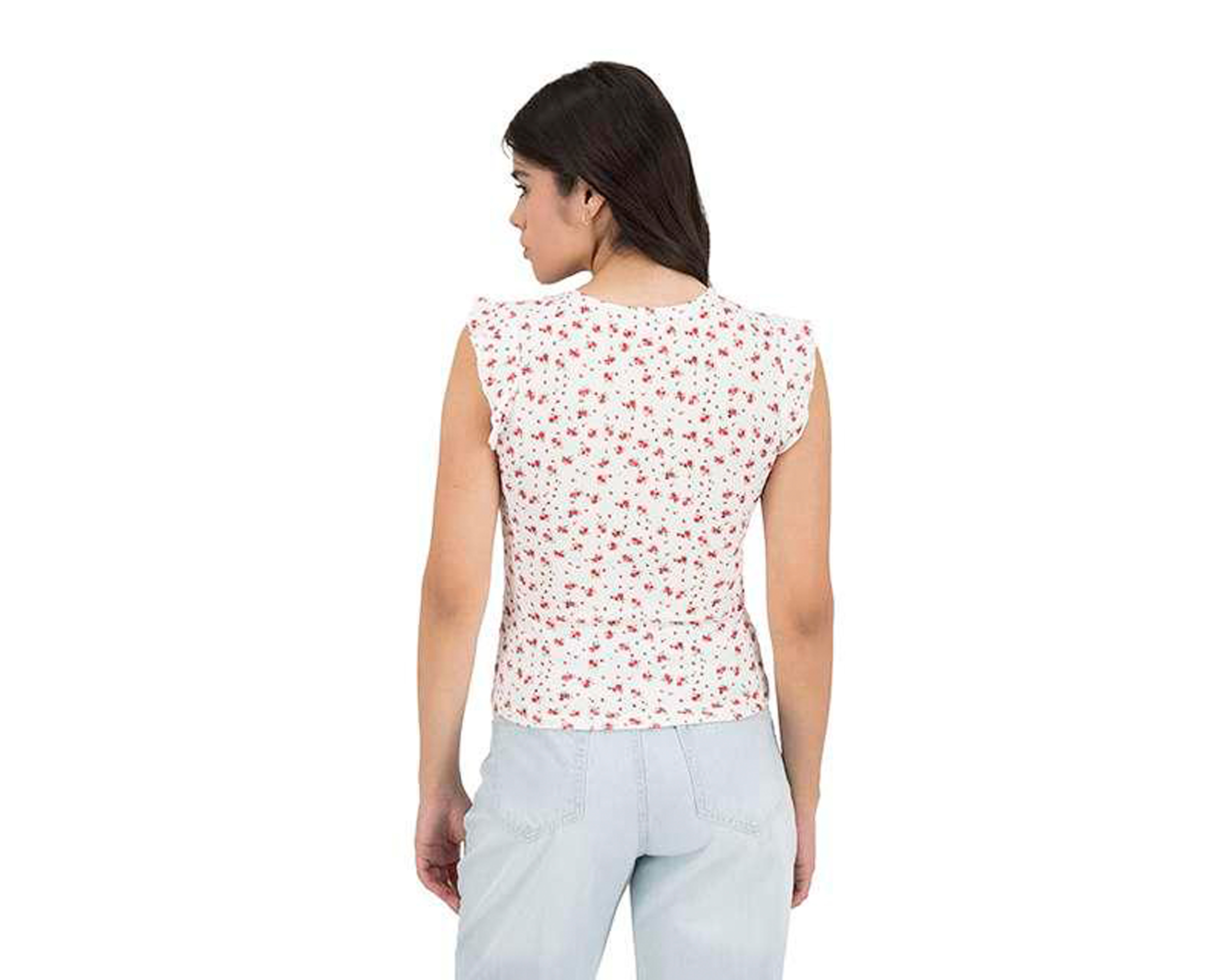 Foto 4 pulgar | Foto 3 | Playera 18 Forever Blanca Cuello V