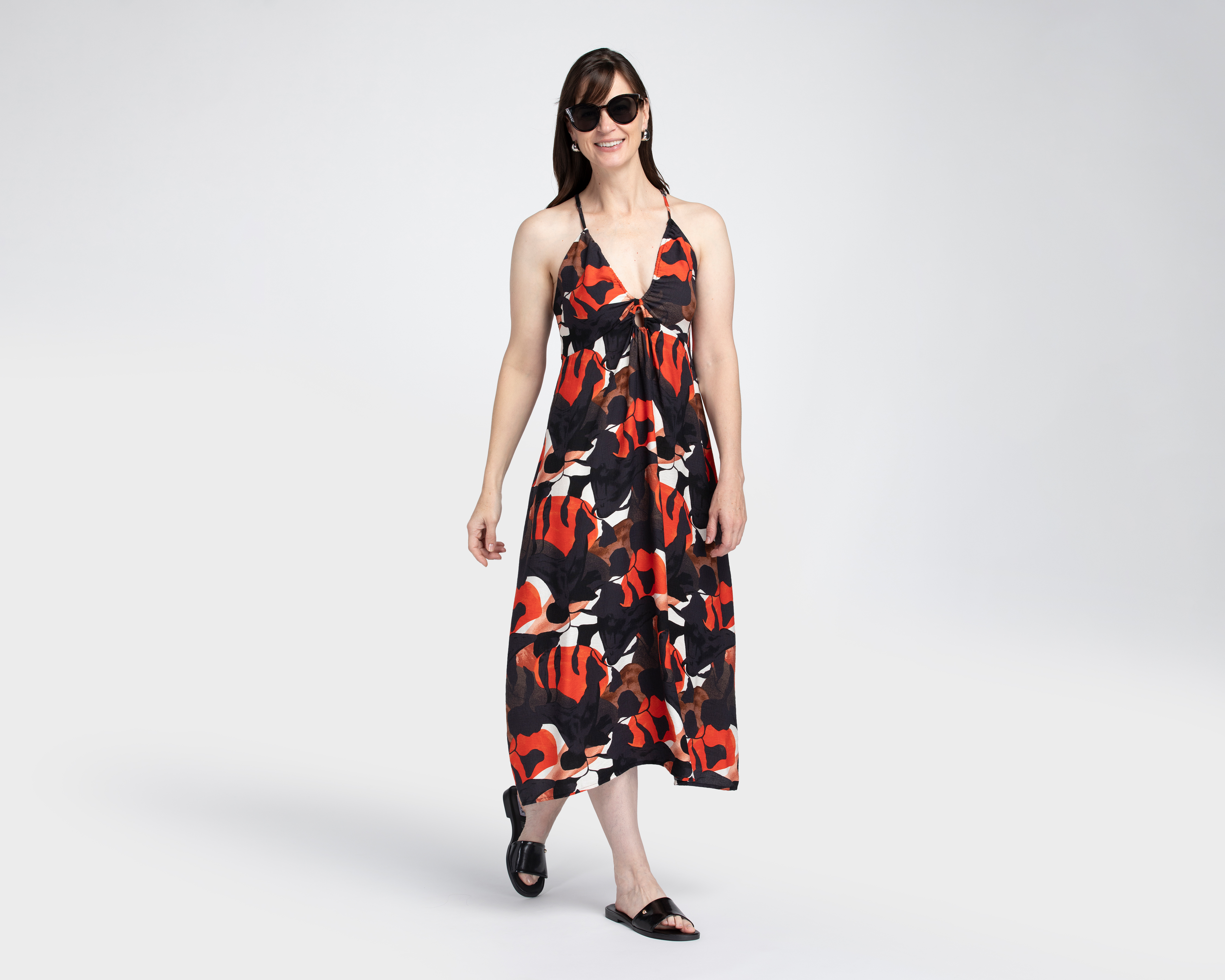 Foto 2 | Foto 2 | Vestido de Playa Sahara Print Floral Escote V con Tirantes para Mujer