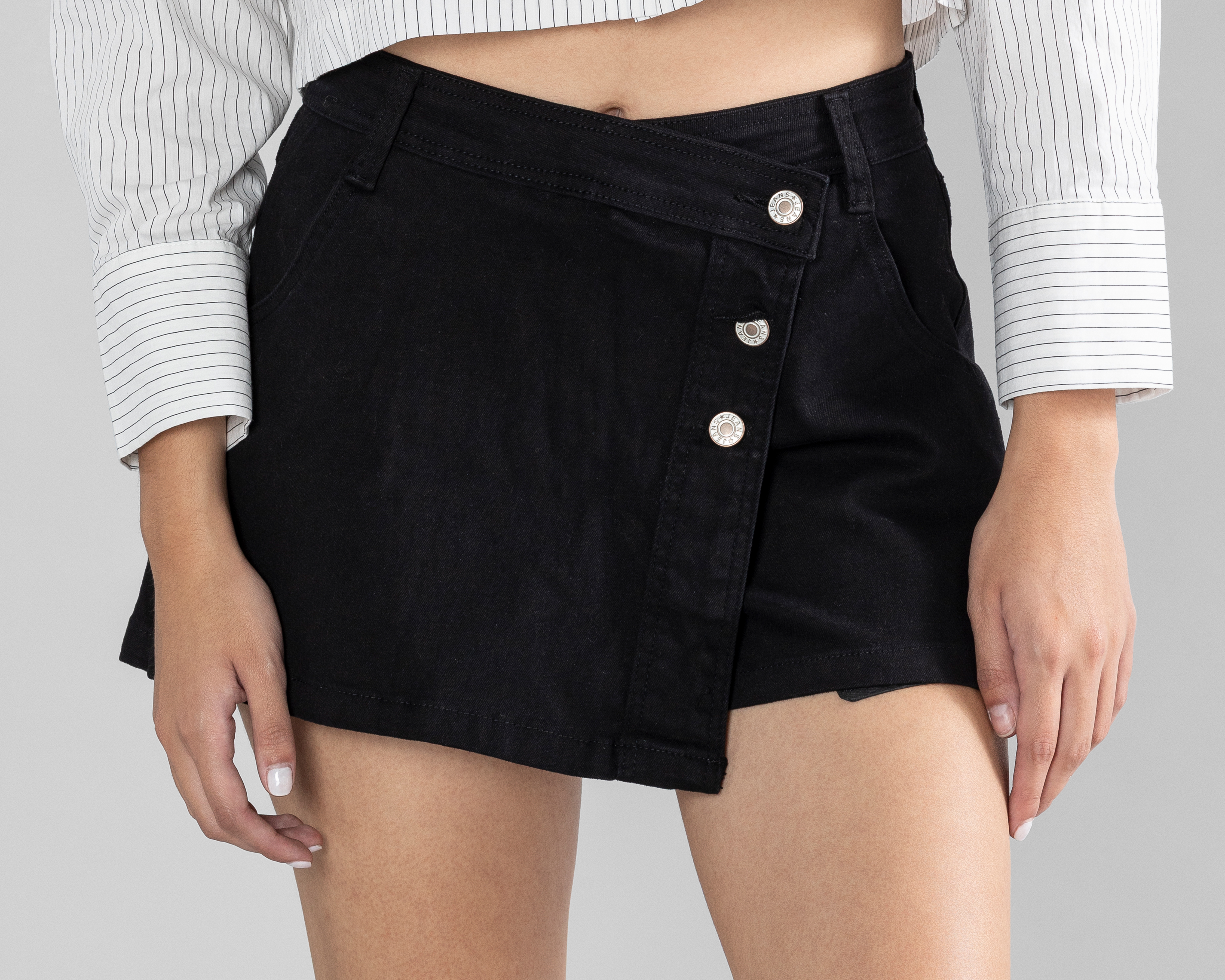 Foto 4 | Foto 4 | Short Falda Strona de Mezclilla para Mujer