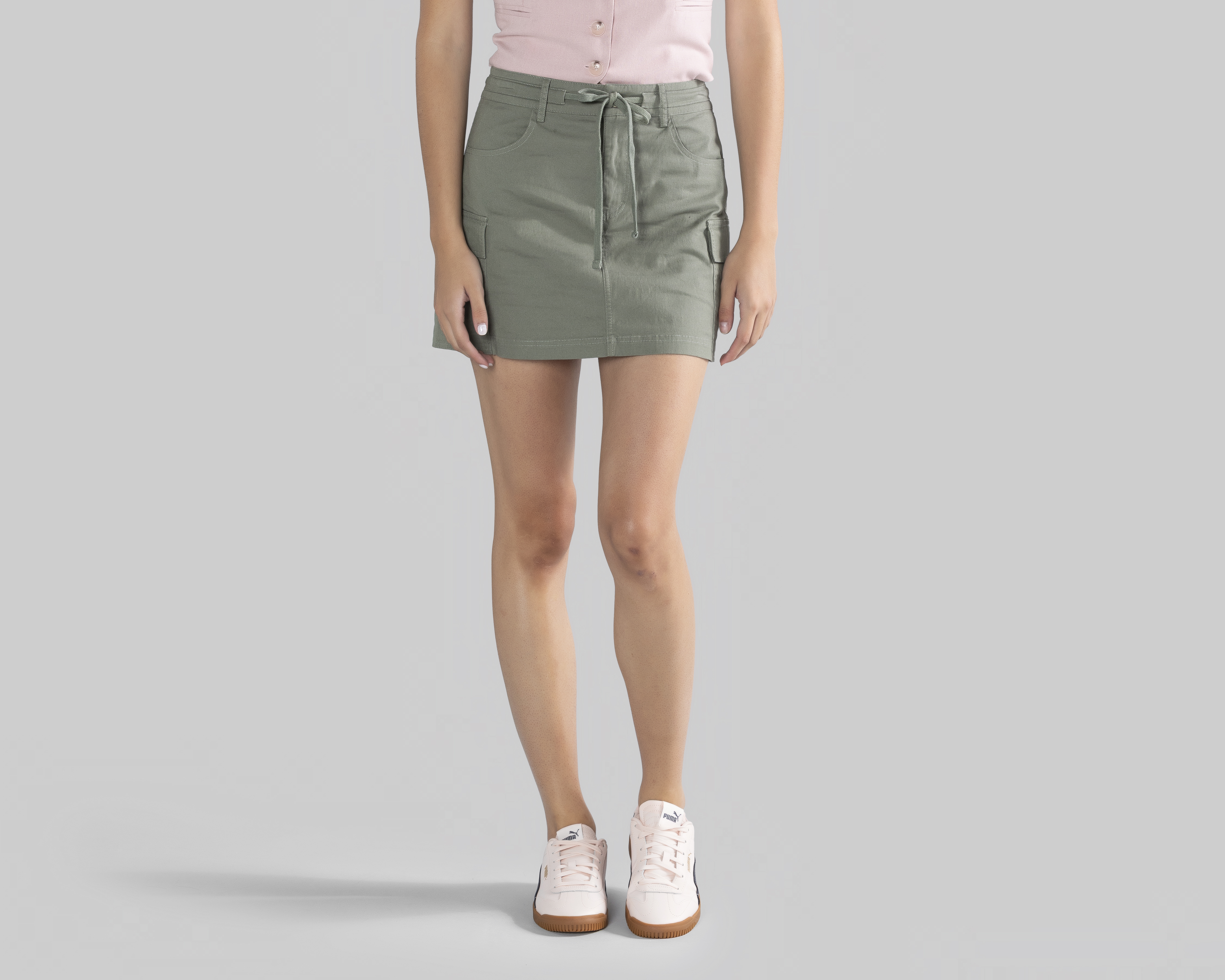 Foto 1 | Foto 1 | Falda Corta Strona con Bolsas Cargo para Mujer