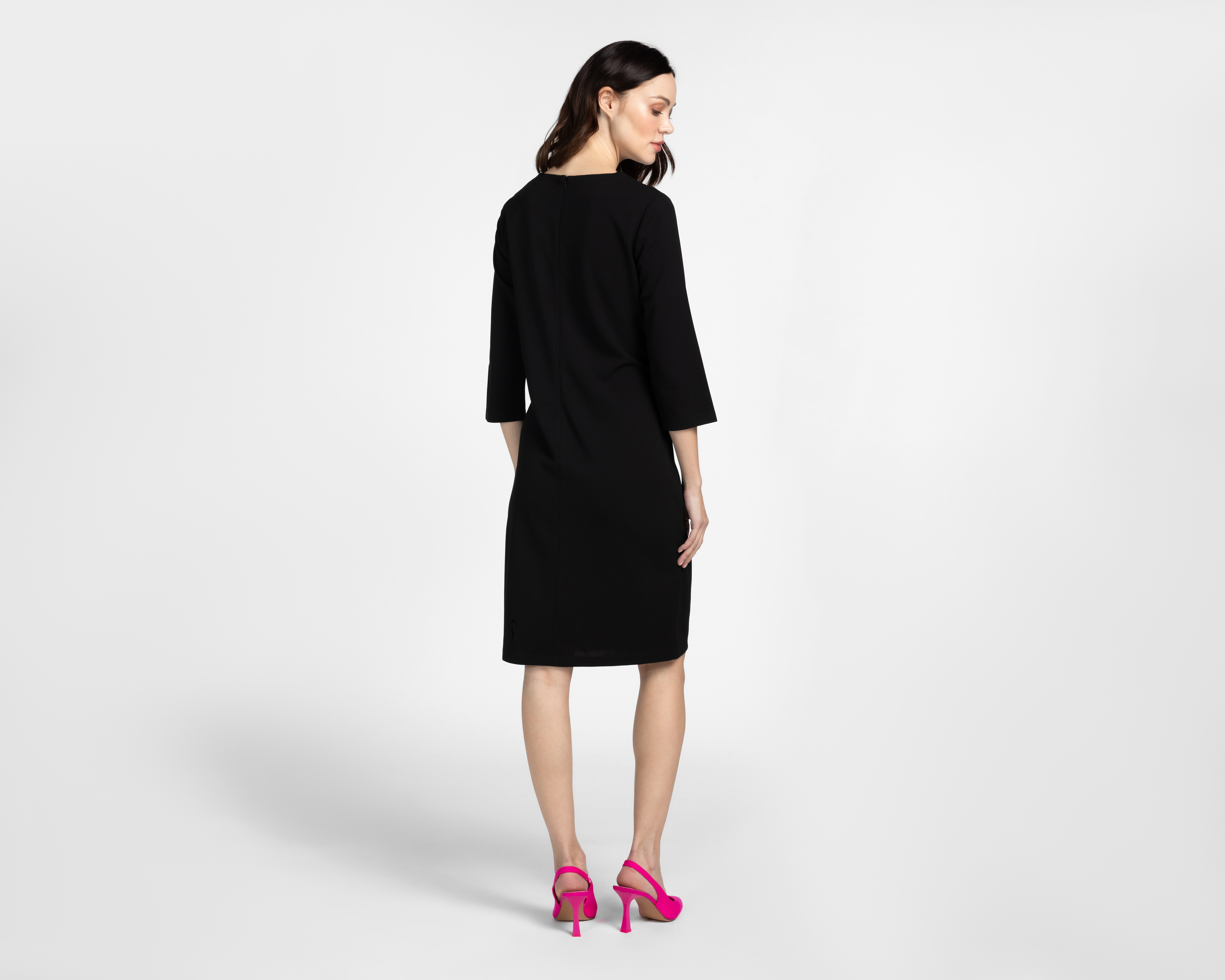 Foto 4 pulgar | Foto 3 | Vestido Casual Sahara Corto Negro para Mujer