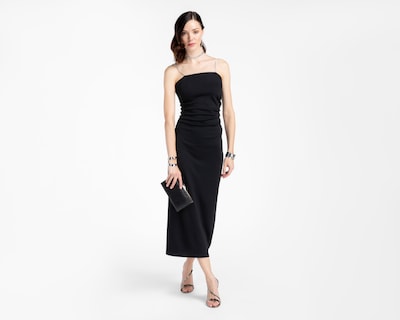 Foto 2 | Foto 2 | Vestido de Noche Sahara Negro con Tirantes de Pedrería