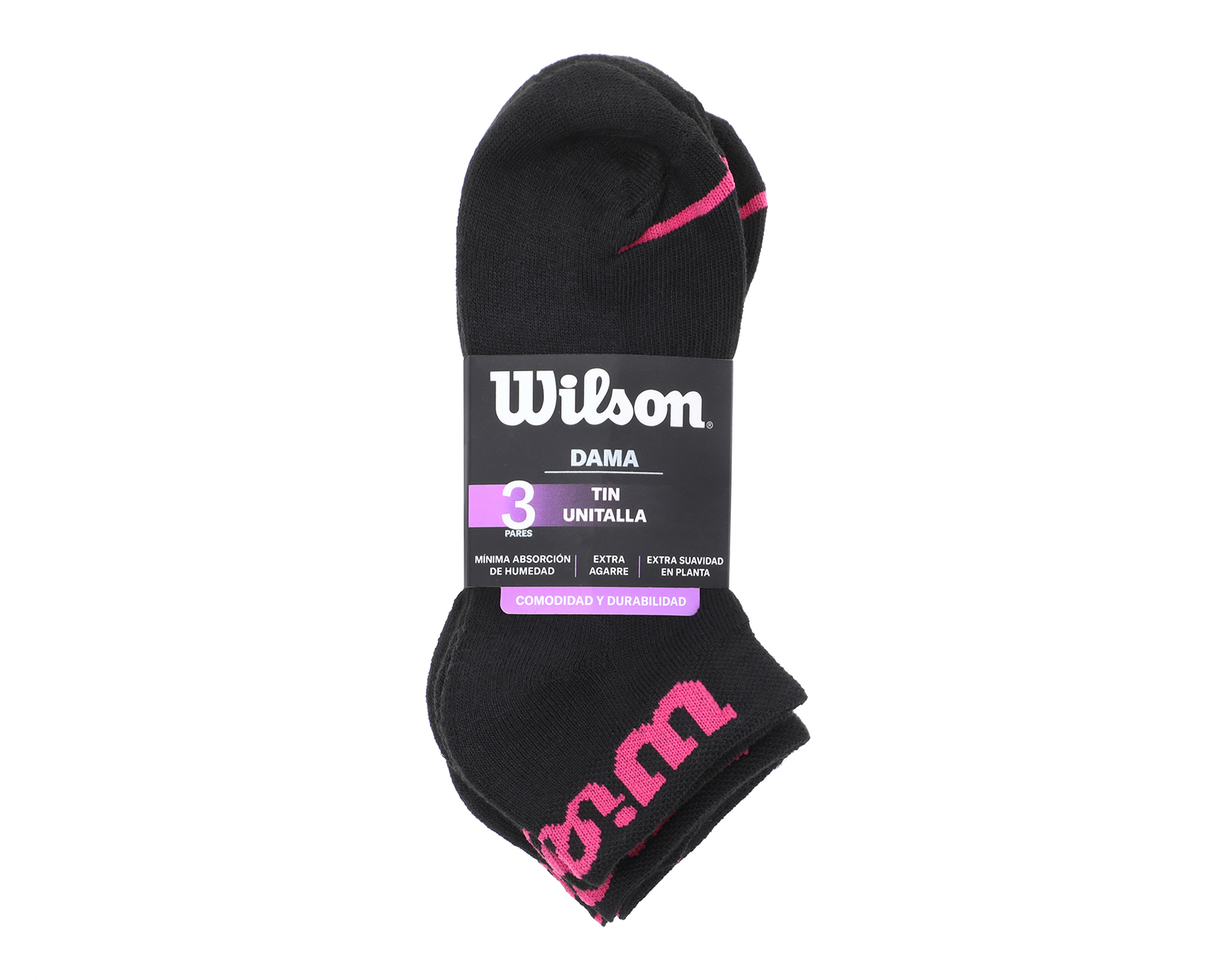 Foto 5 pulgar | Foto 4 | Calcetas Deportivas Tines Wilson para Mujer 3 Pares