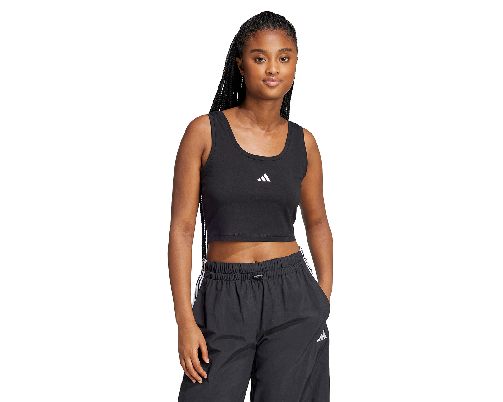 Foto 2 pulgar | Foto 1 | Crop Top de Entrenamiento Adidas Essentials para Mujer