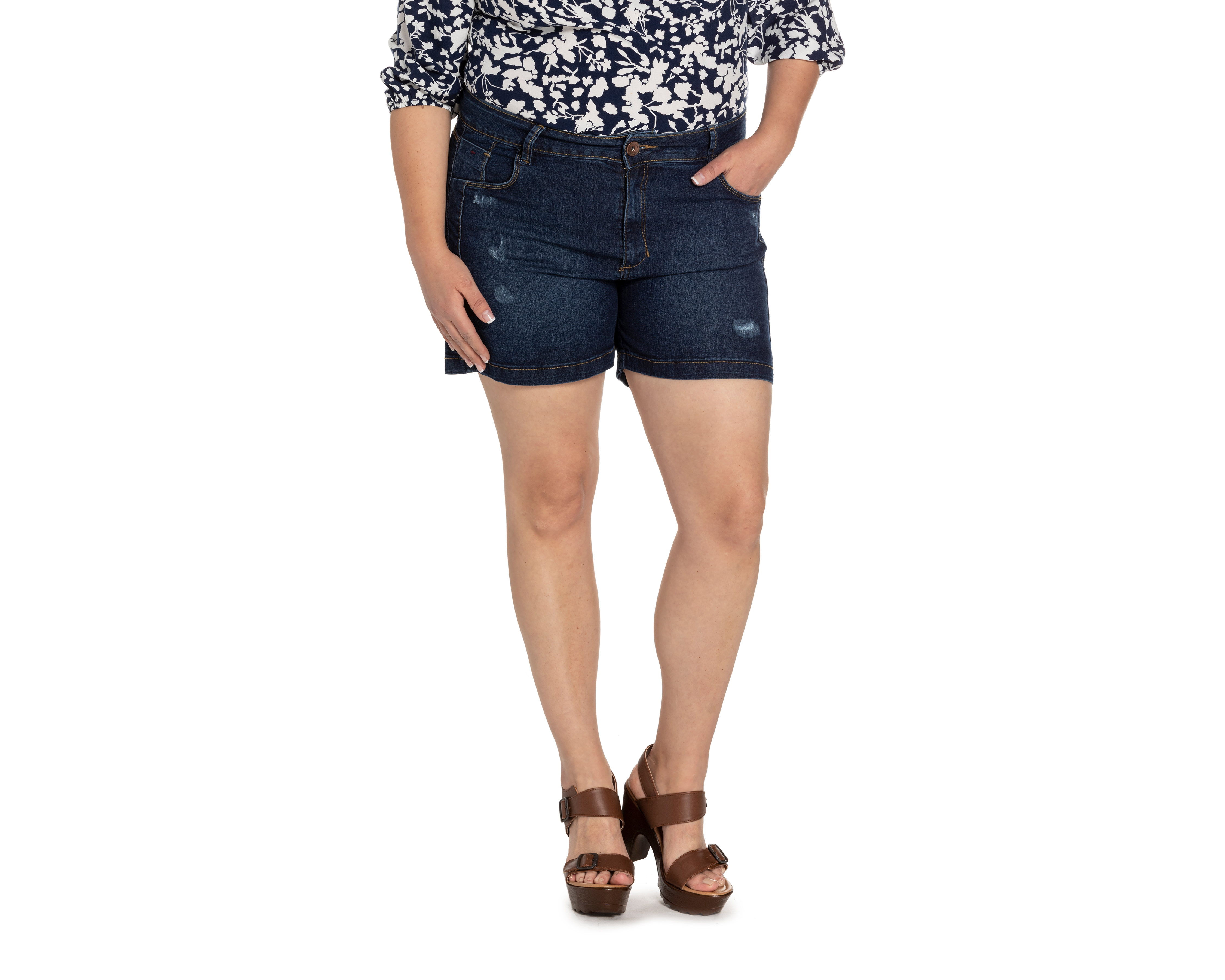 Foto 3 pulgar | Foto 2 | Short Lady Sun de Mezclilla