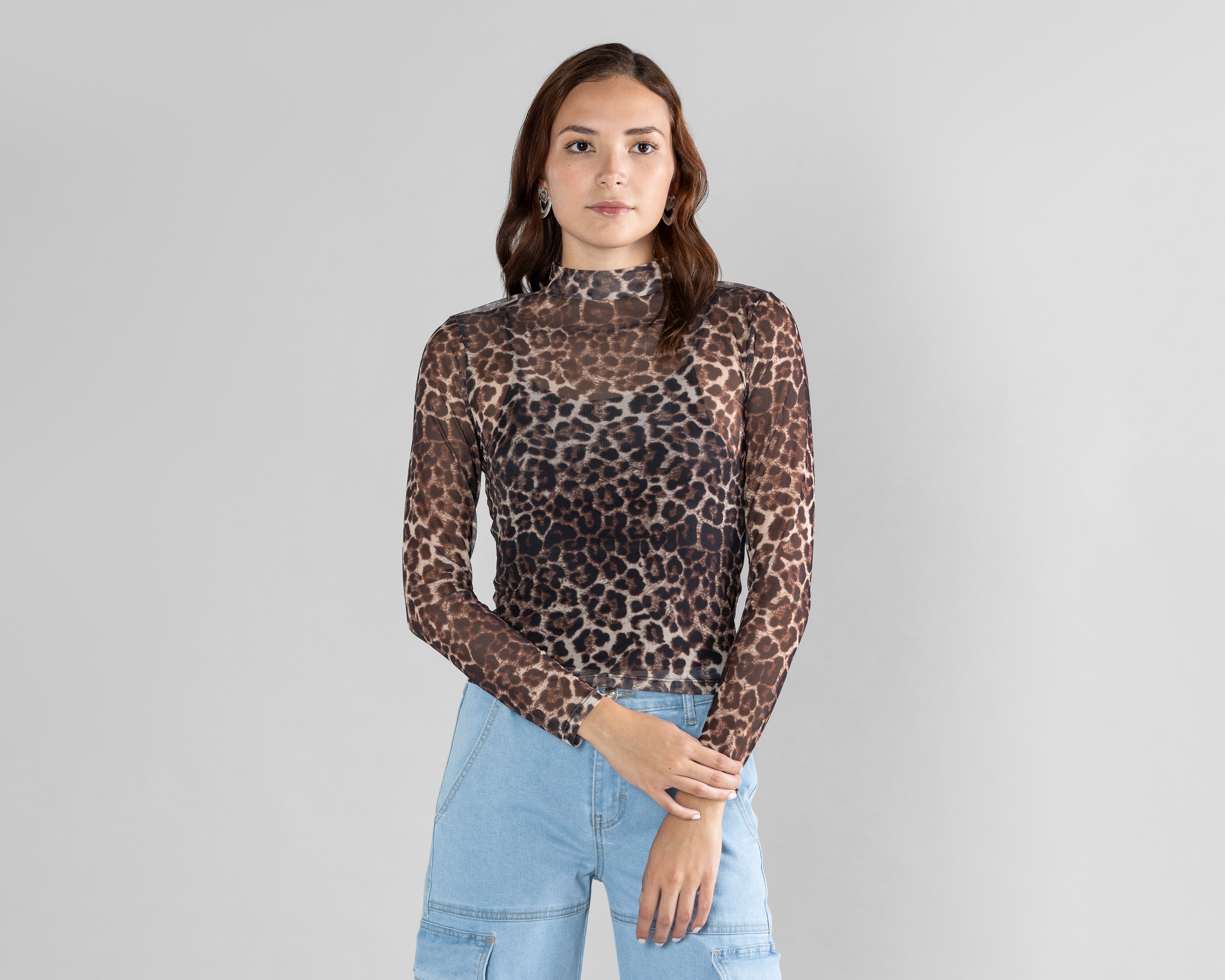 Foto 2 pulgar | Foto 1 | Blusa Animal Print Strona para Mujer