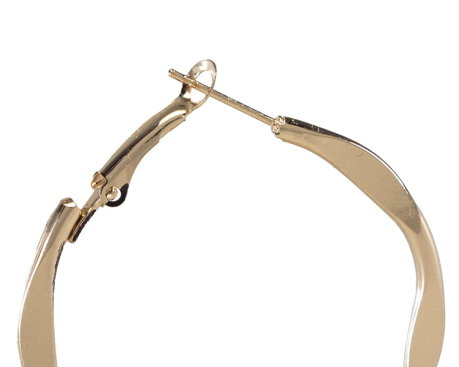 Foto 4 pulgar | Foto 3 | Arracadas Jennifer Lopez Doradas