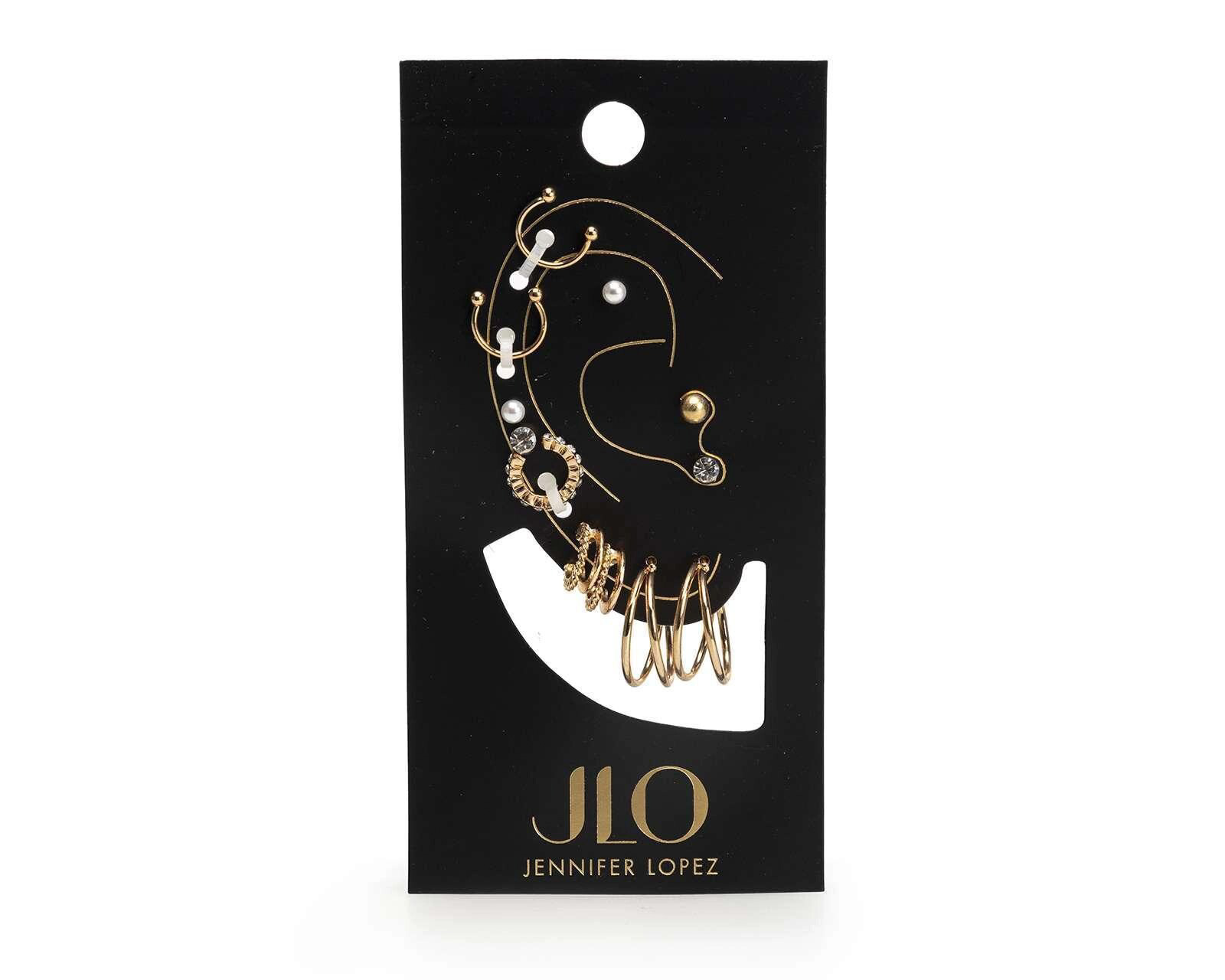 Aretes Jennifer Lopez Metálicos
