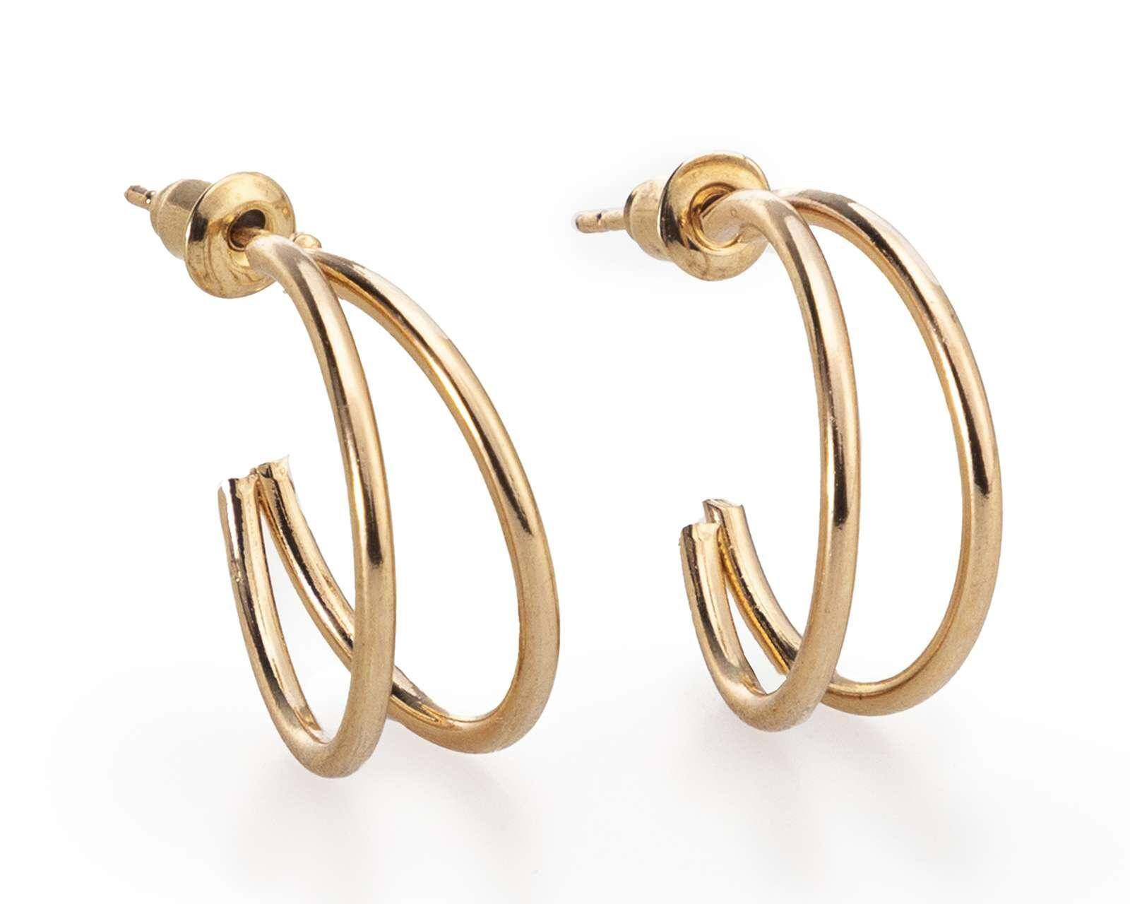 Foto 4 pulgar | Foto 3 | Aretes Jennifer Lopez Metálicos