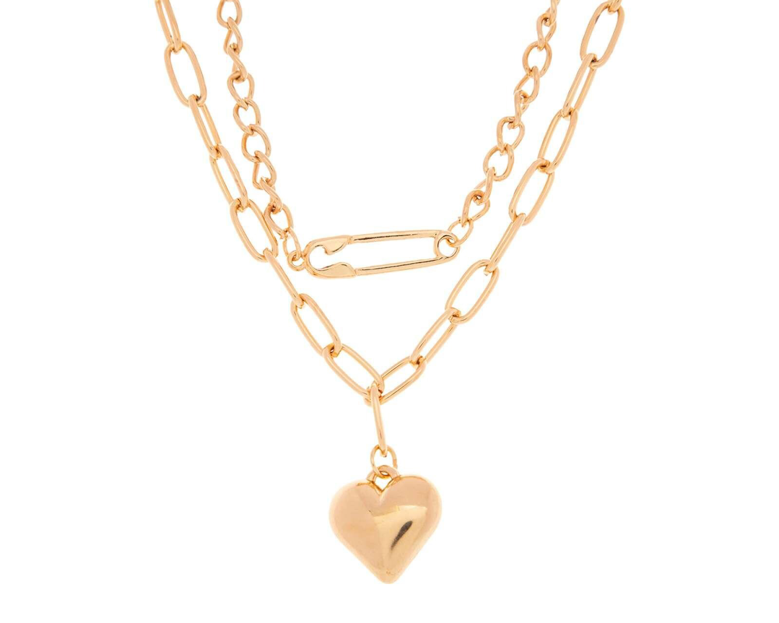 Foto 3 pulgar | Foto 2 | Collar Thinner Corazón Dorado