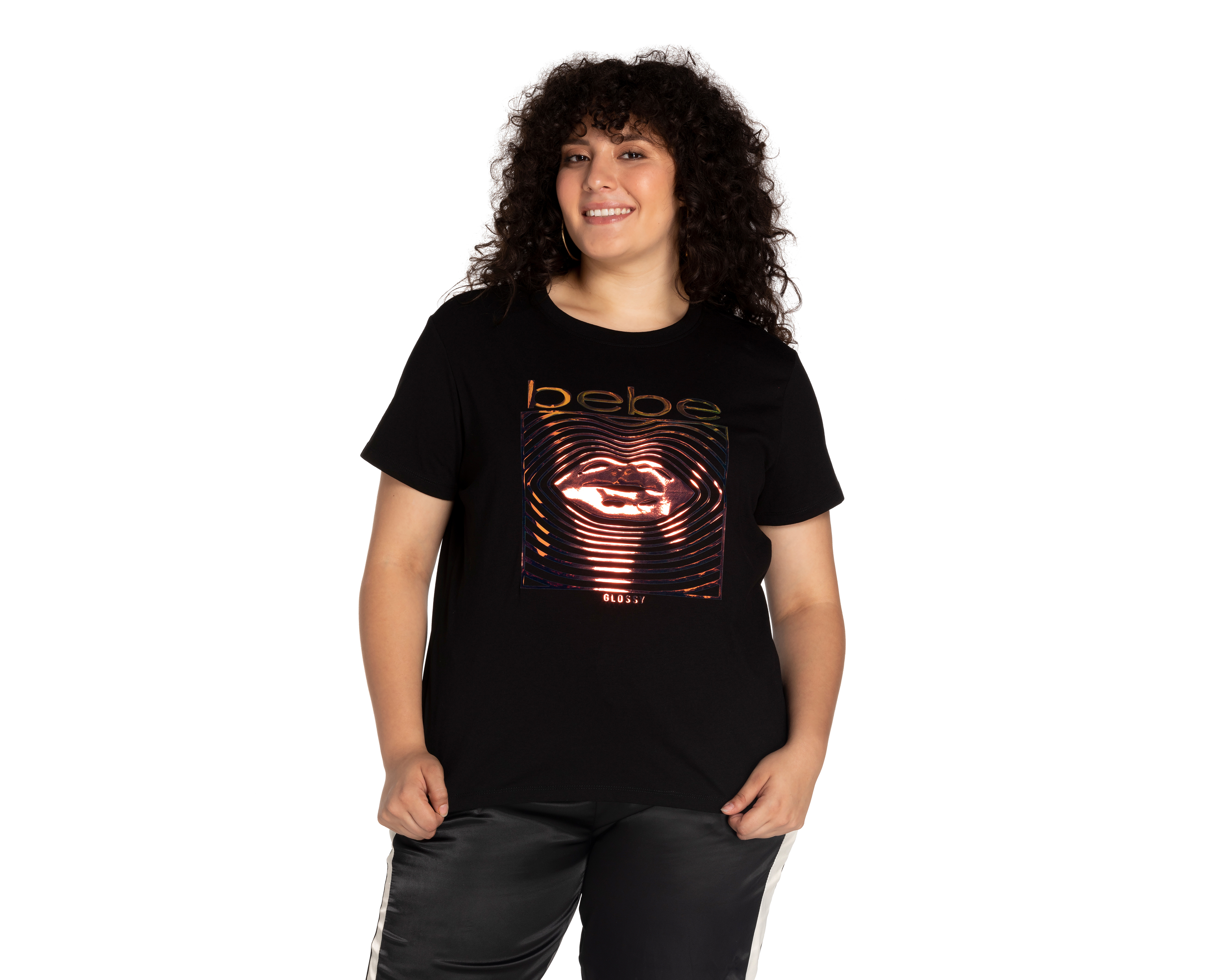 Foto 2 | Foto 2 | Playera Bebe Negra Estampada