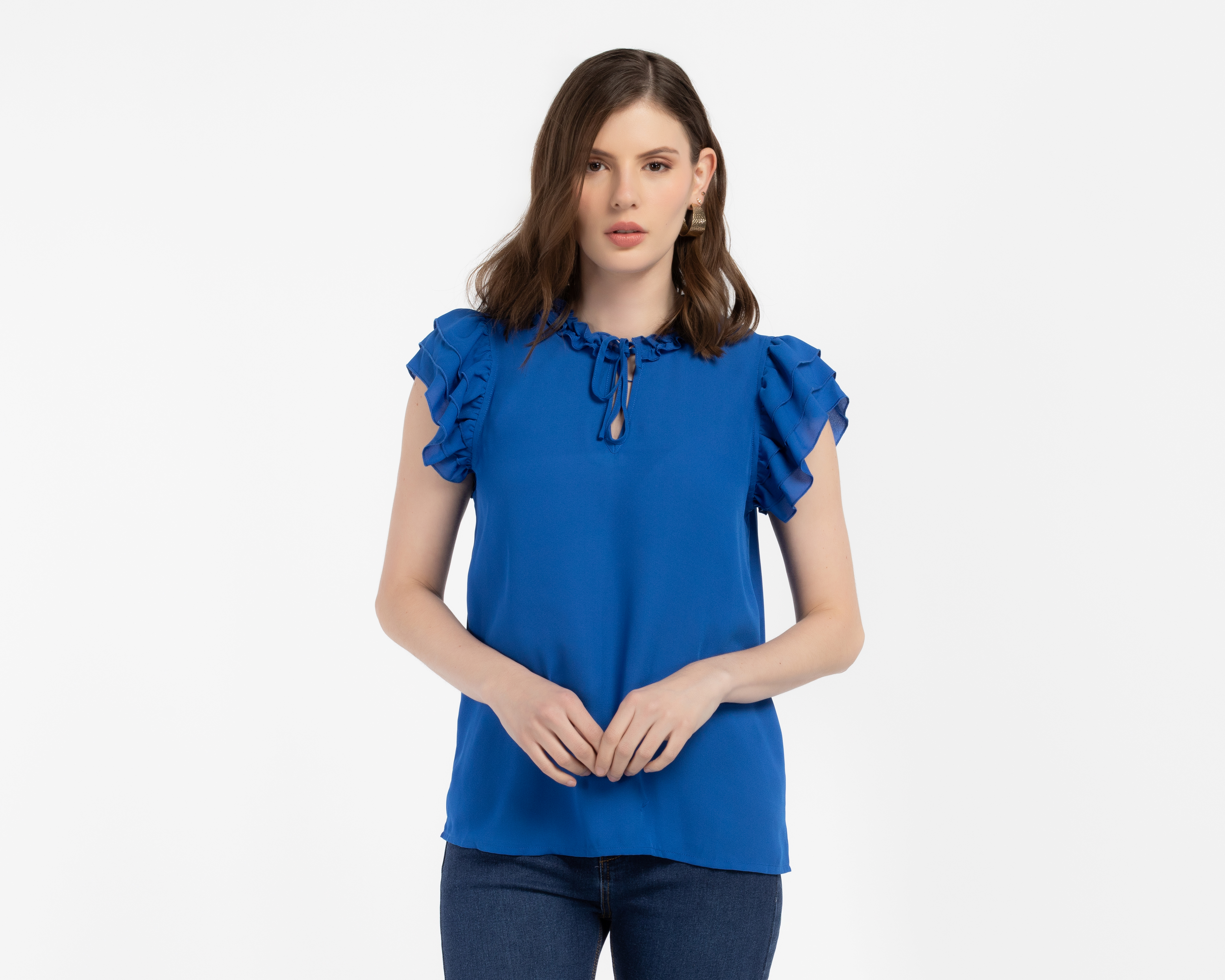 Foto 1 | Foto 1 | Blusa con Olanes Sahara para Mujer