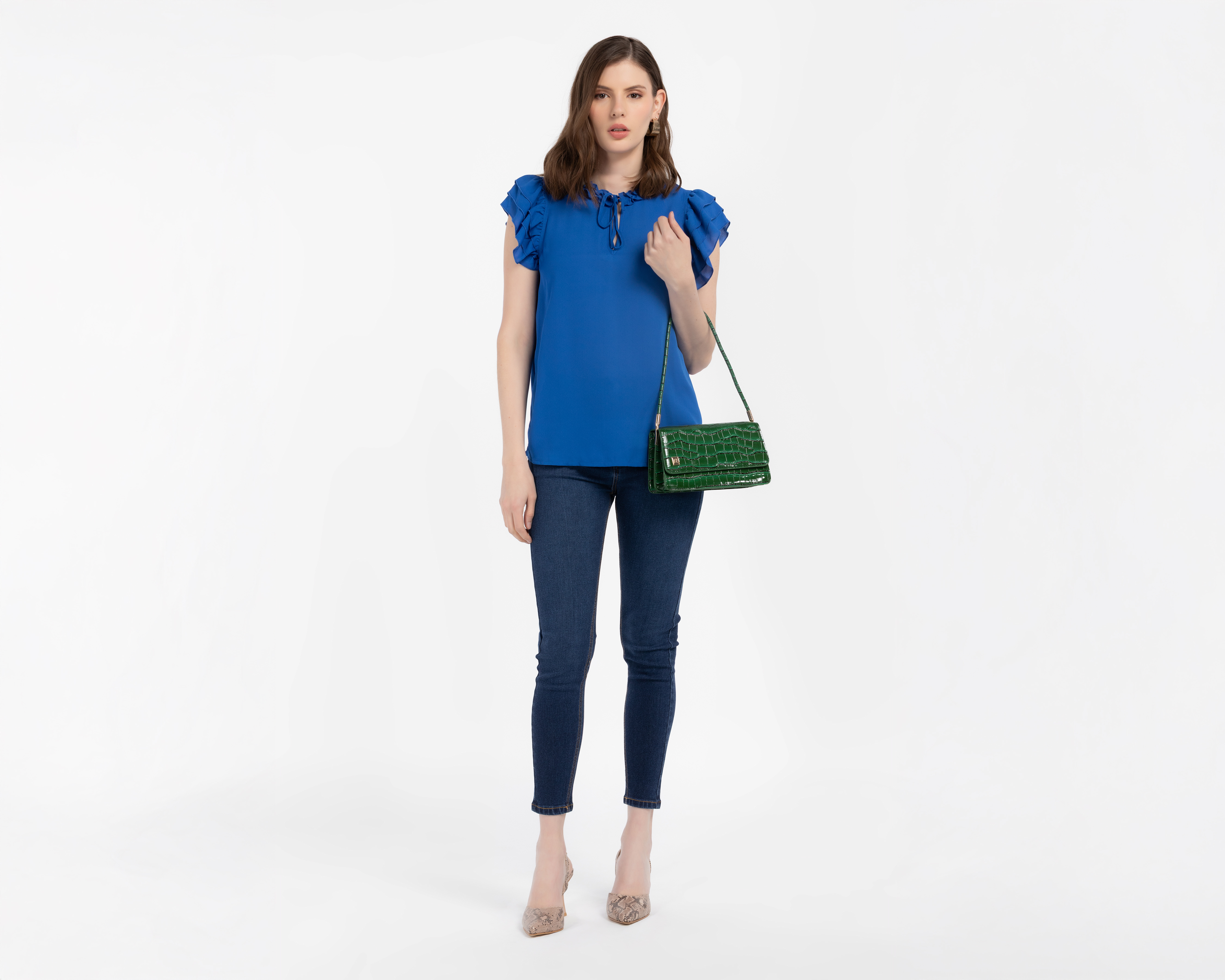 Foto 2 | Foto 2 | Blusa con Olanes Sahara para Mujer