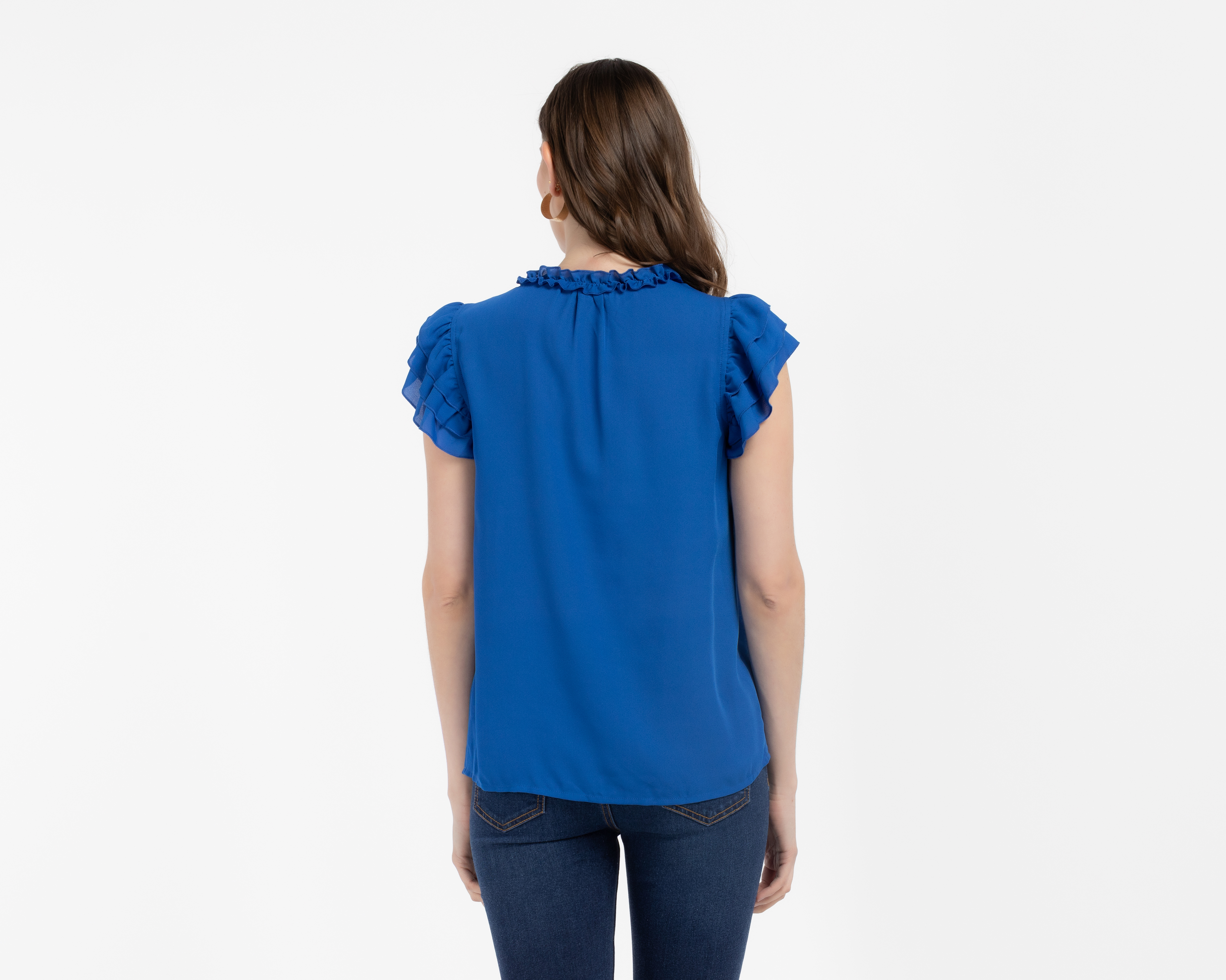 Foto 3 | Foto 3 | Blusa con Olanes Sahara para Mujer