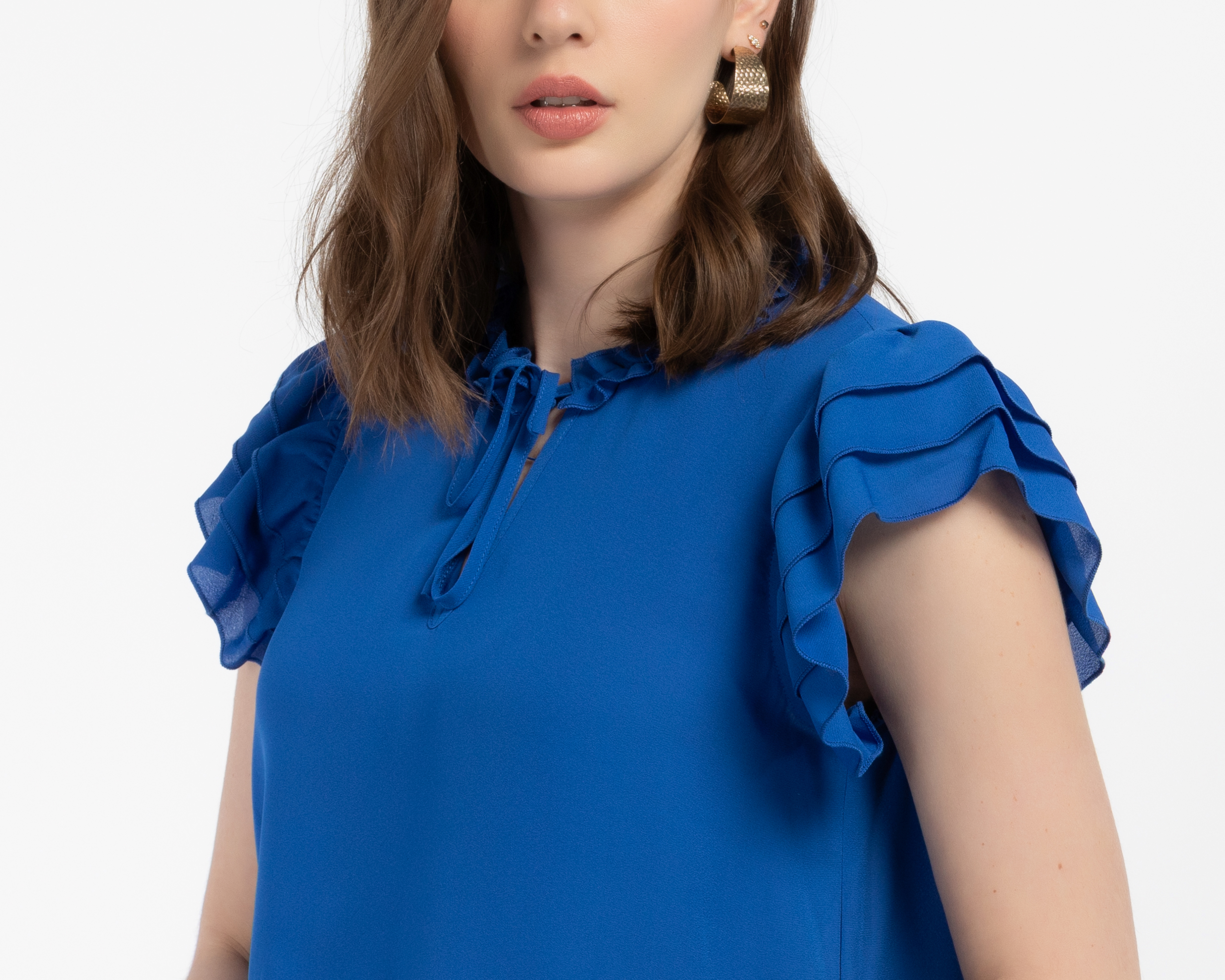 Foto 4 | Foto 4 | Blusa con Olanes Sahara para Mujer