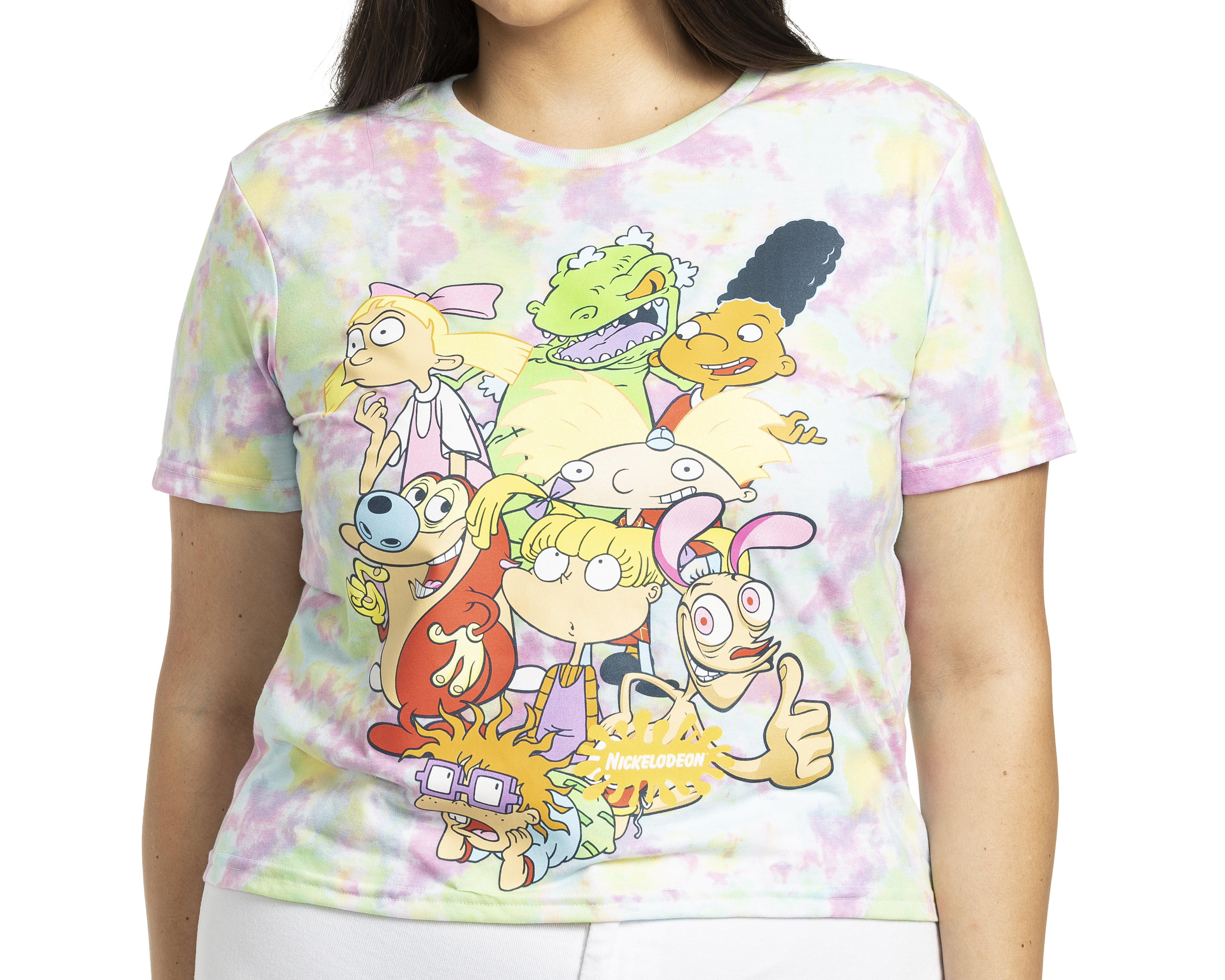 Foto 5 pulgar | Foto 3 | Playera Nickelodeon Tie-Dye para Mujer