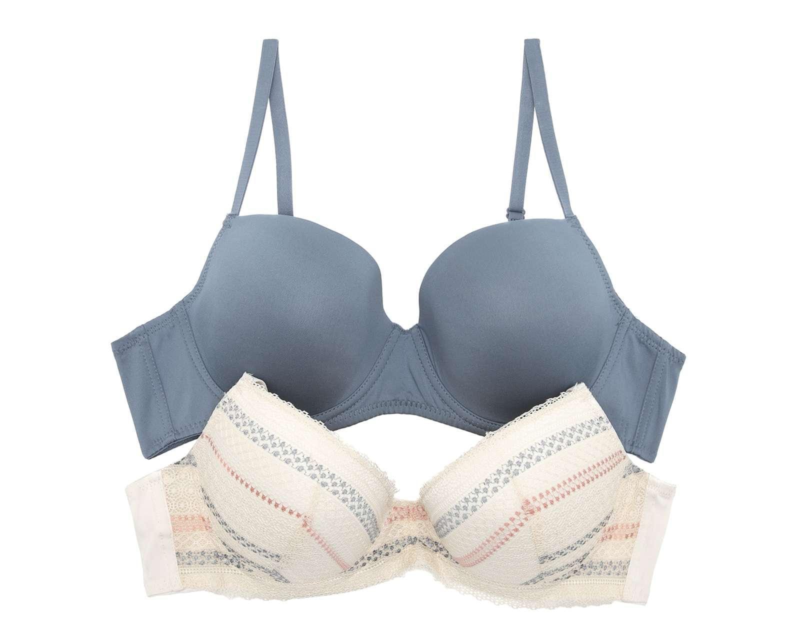 Brasier con Varilla Lovest Copa Completa para Mujer 2 Pack