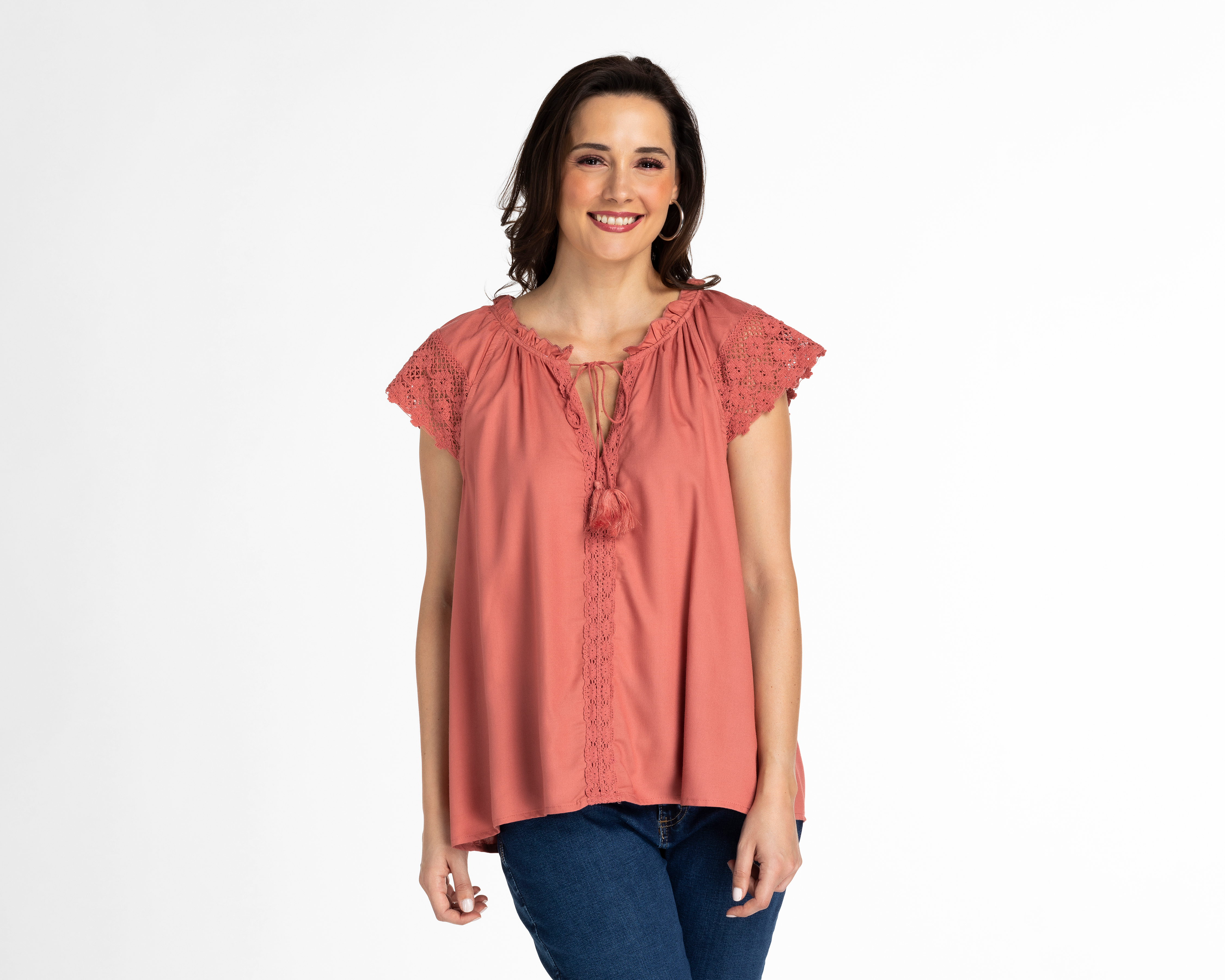 Foto 1 | Foto 1 | Blusa Lady Sun Sin Mangas con Crochet en Hombros