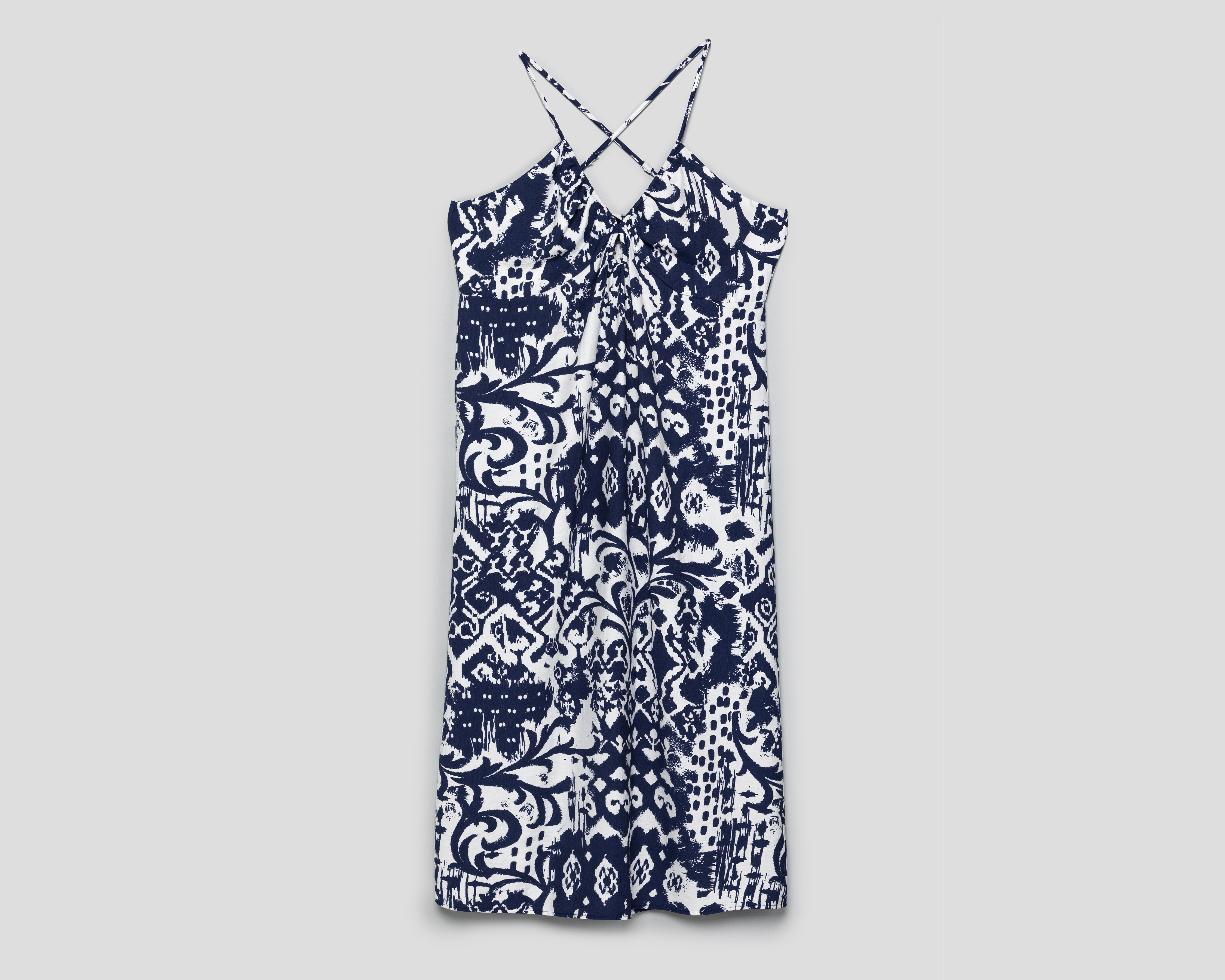 Vestido Casual Jennifer Lopez Azul sin Manga para Mujer