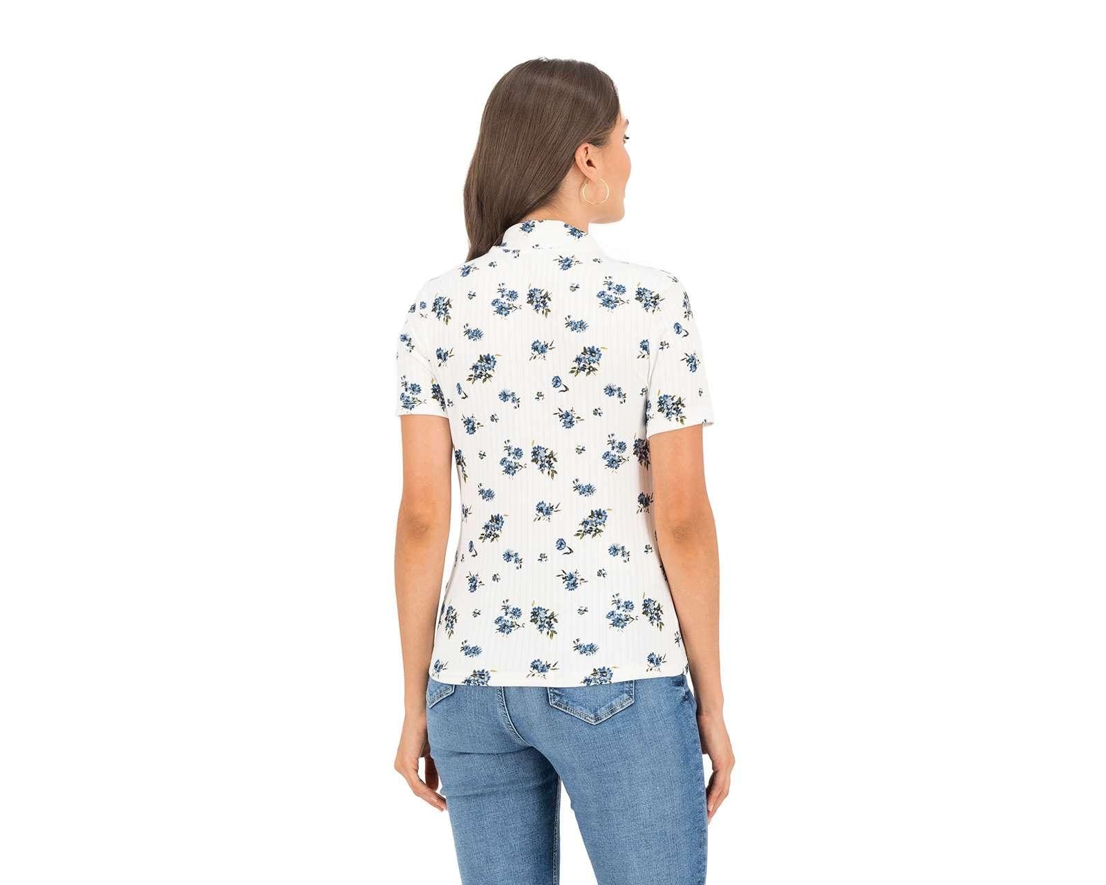 Foto 4 pulgar | Foto 3 | Playera Sahara Manga Corta con Estampado Floral