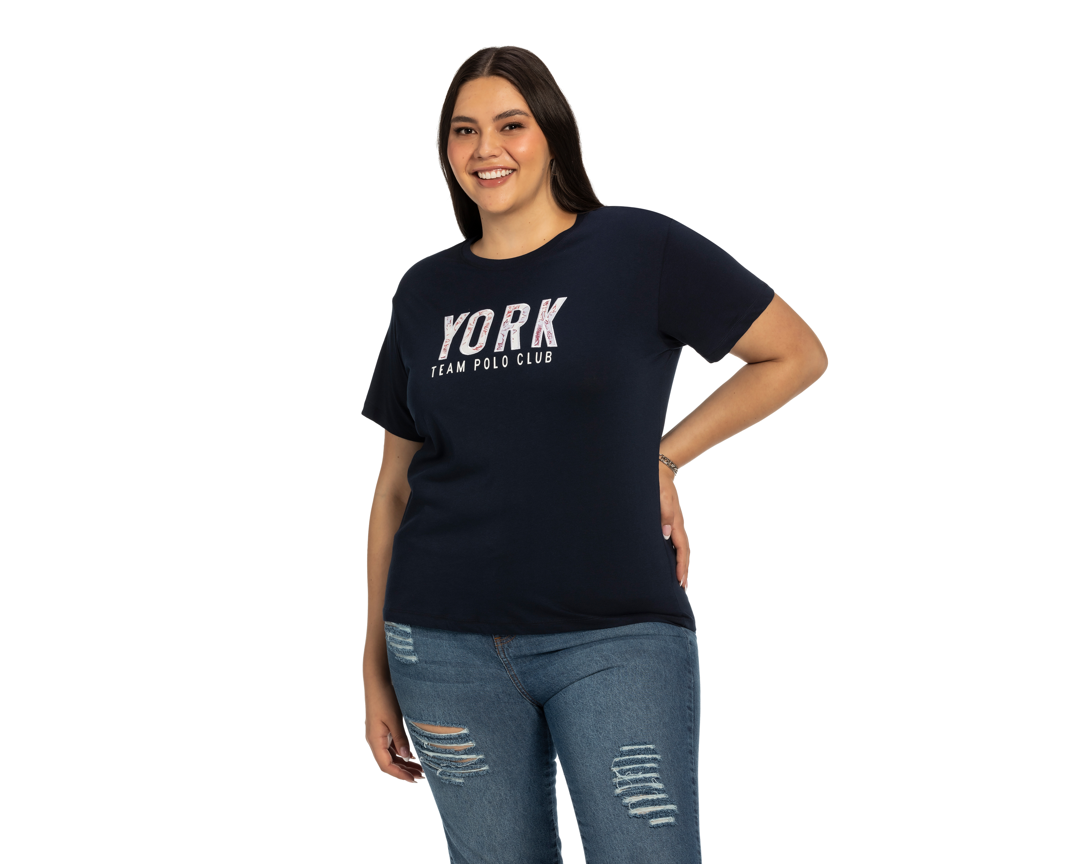 Foto 3 pulgar | Foto 2 | Playera York Team Polo Club Manga Corta